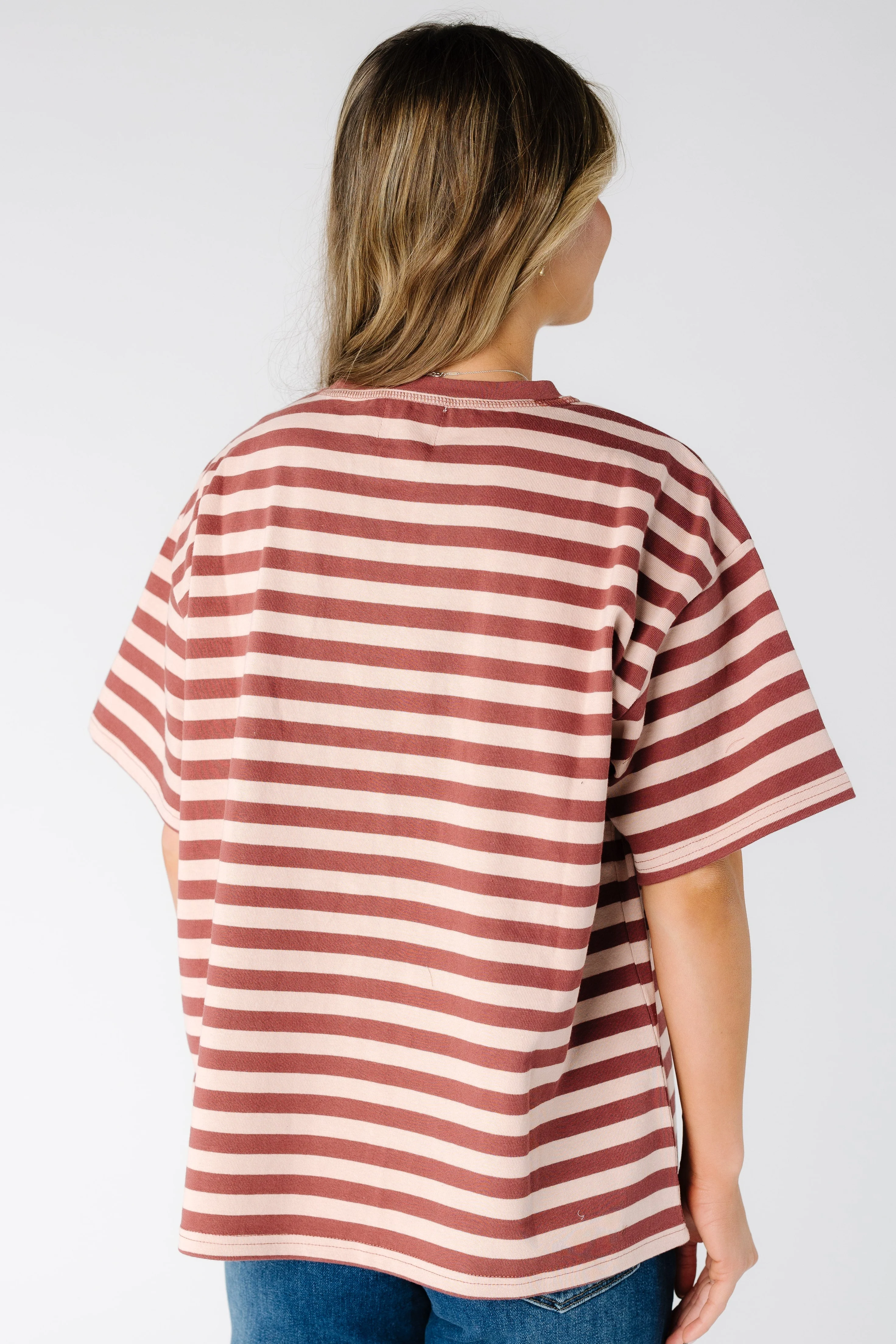 About Time Striped Oversize Tee - Image 13