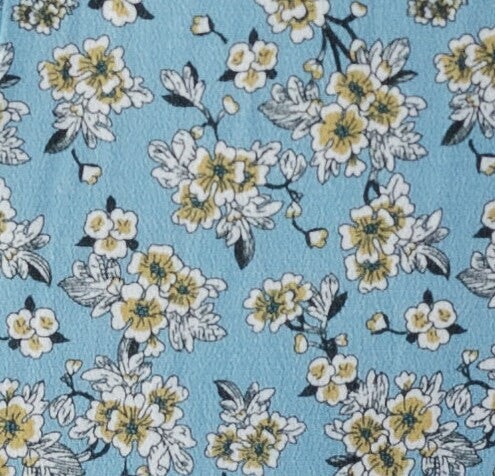 Blue Floral Midi Dress - Image 6