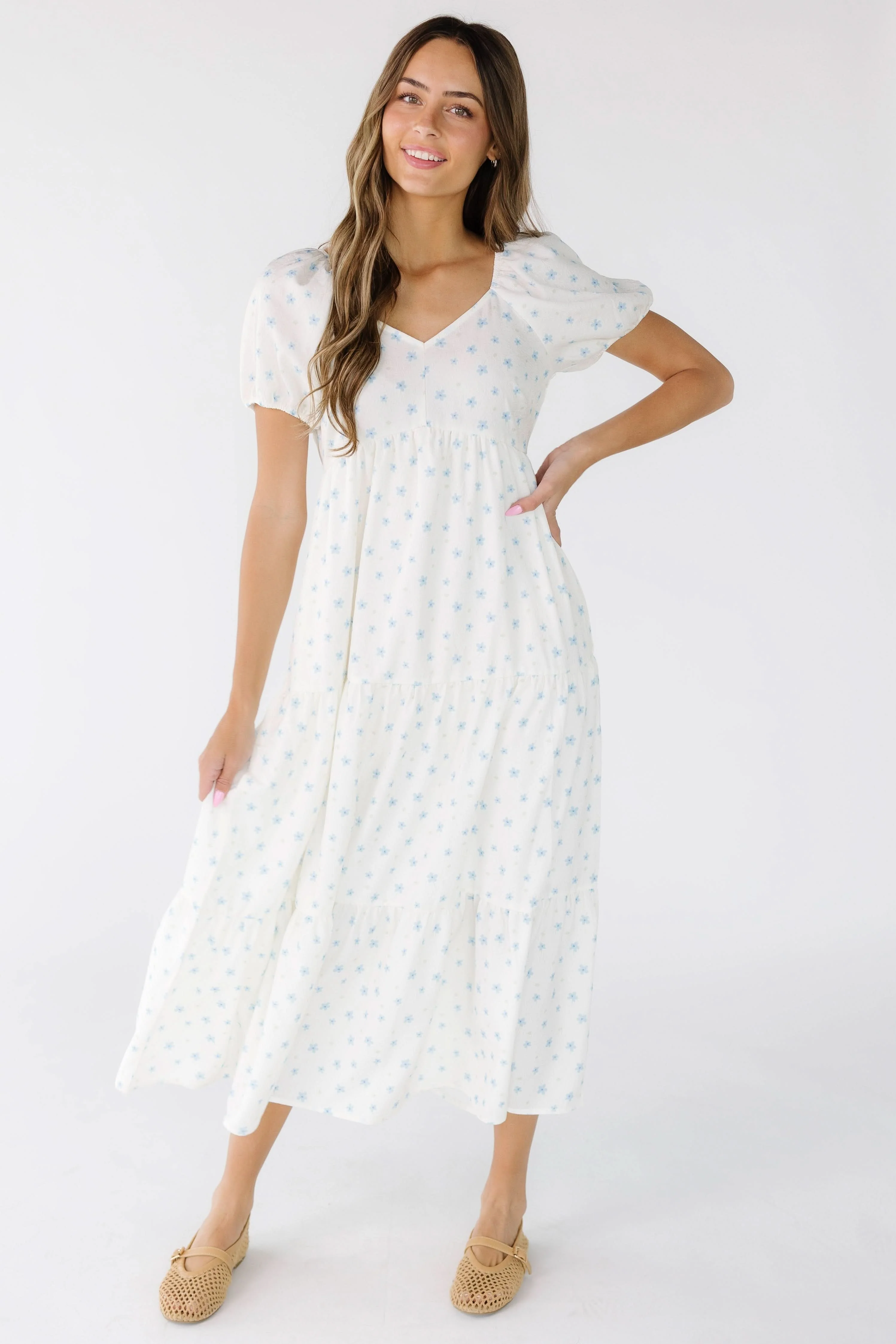Brass & Roe The Amaira Midi Dress - White