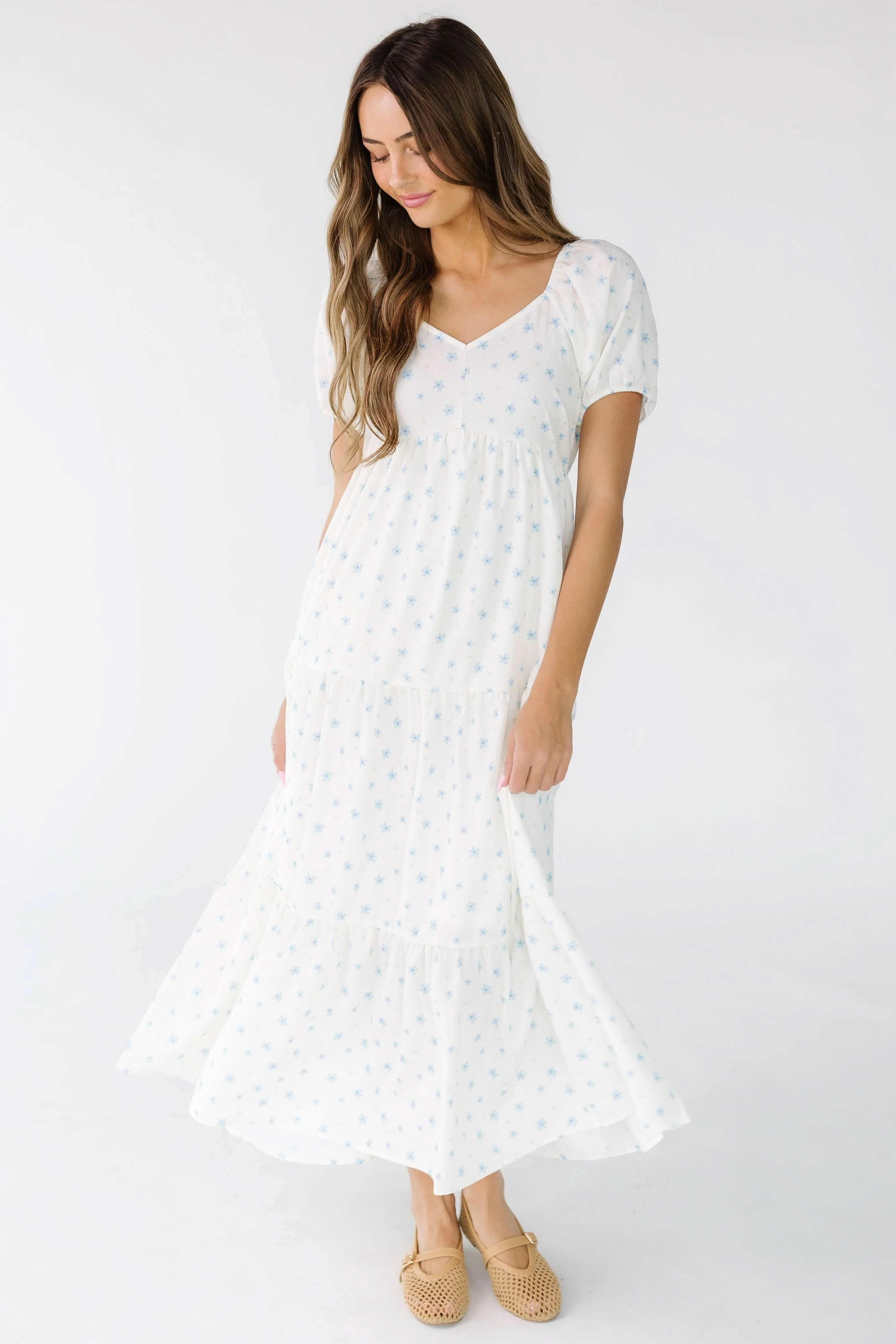 Brass & Roe The Amaira Midi Dress - White - Image 3