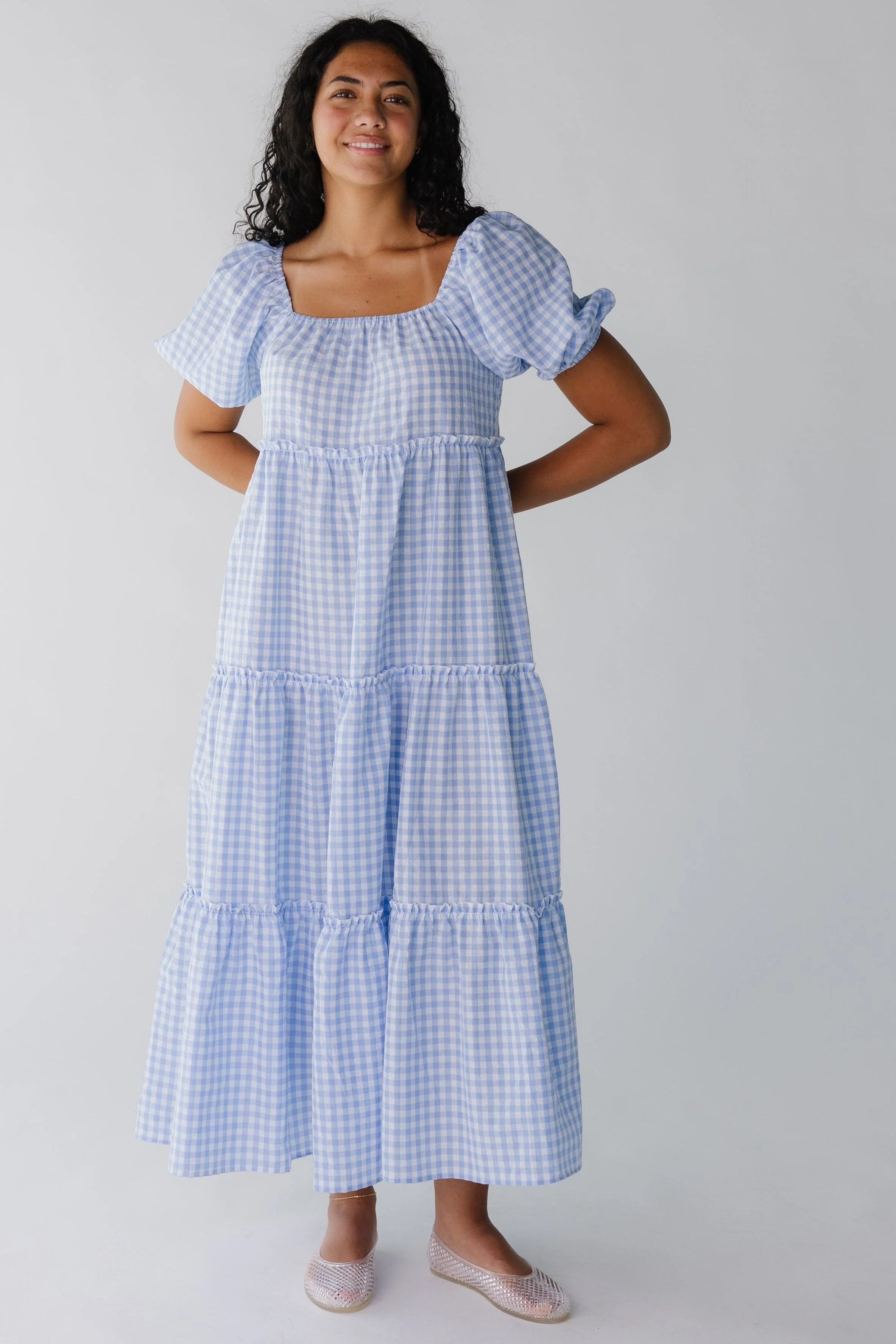 Brass & Roe Charity Tiered Midi Dress - Image 10