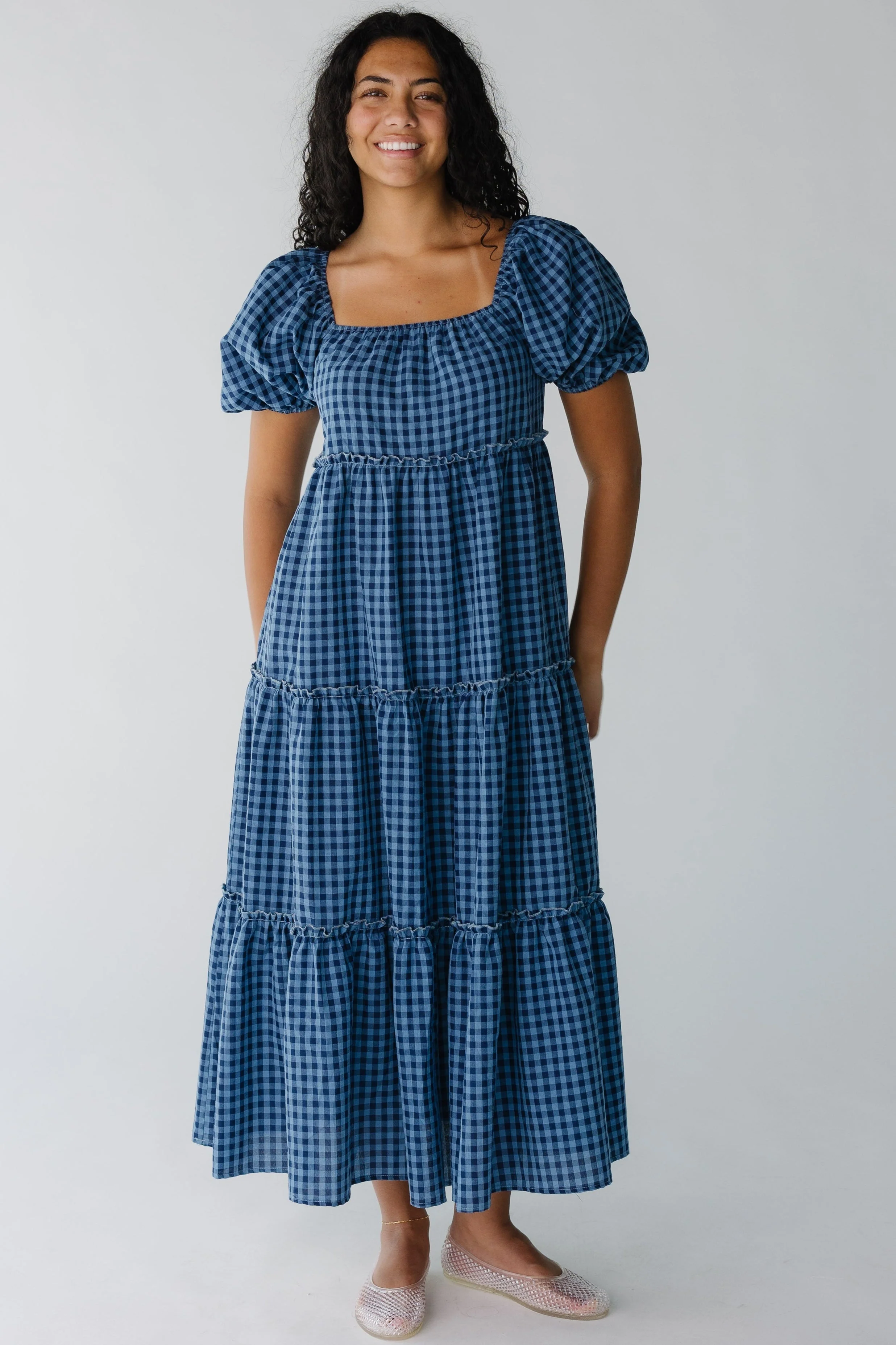 Brass & Roe Charity Tiered Midi Dress - Image 4