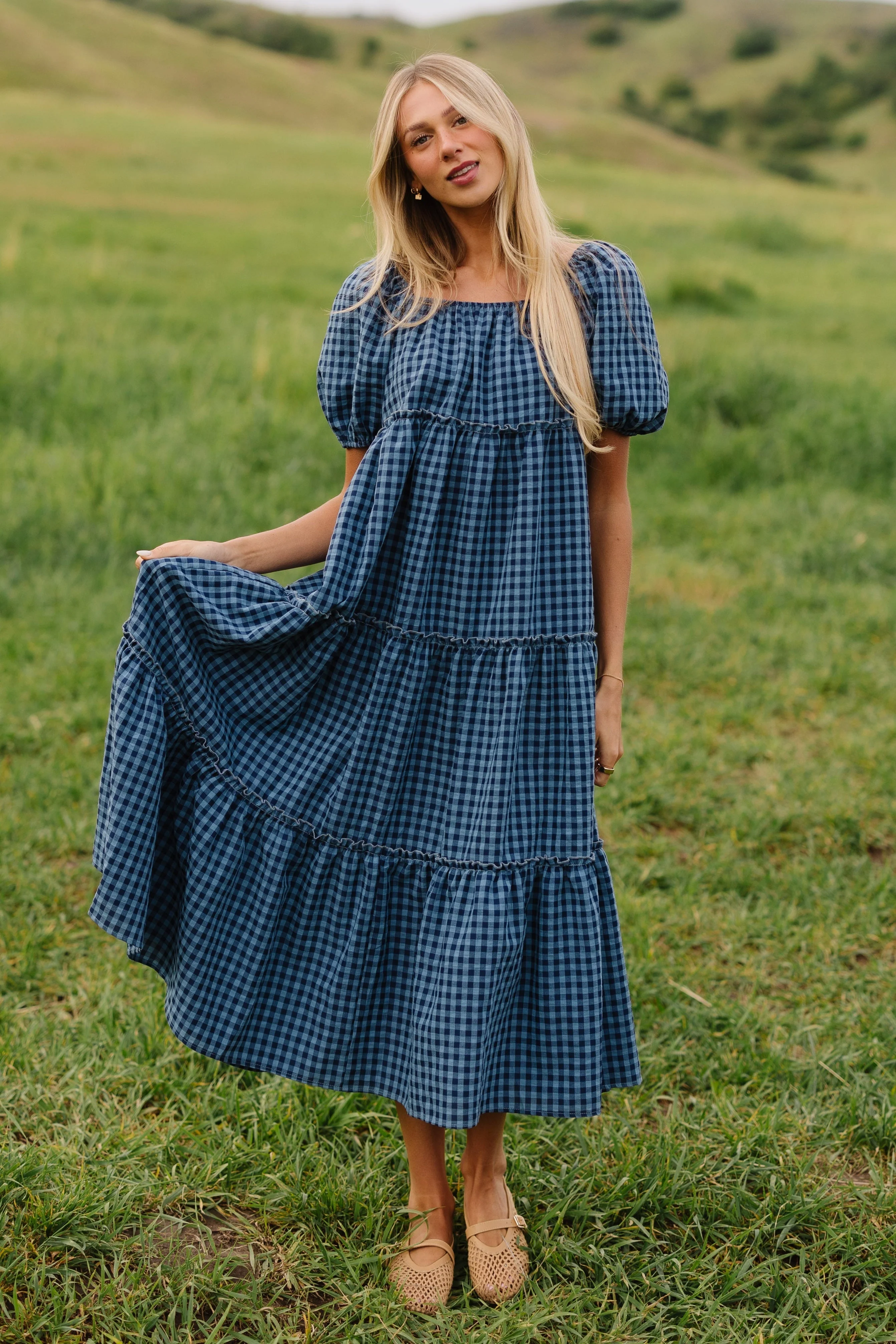 Brass & Roe Charity Tiered Midi Dress - Image 5