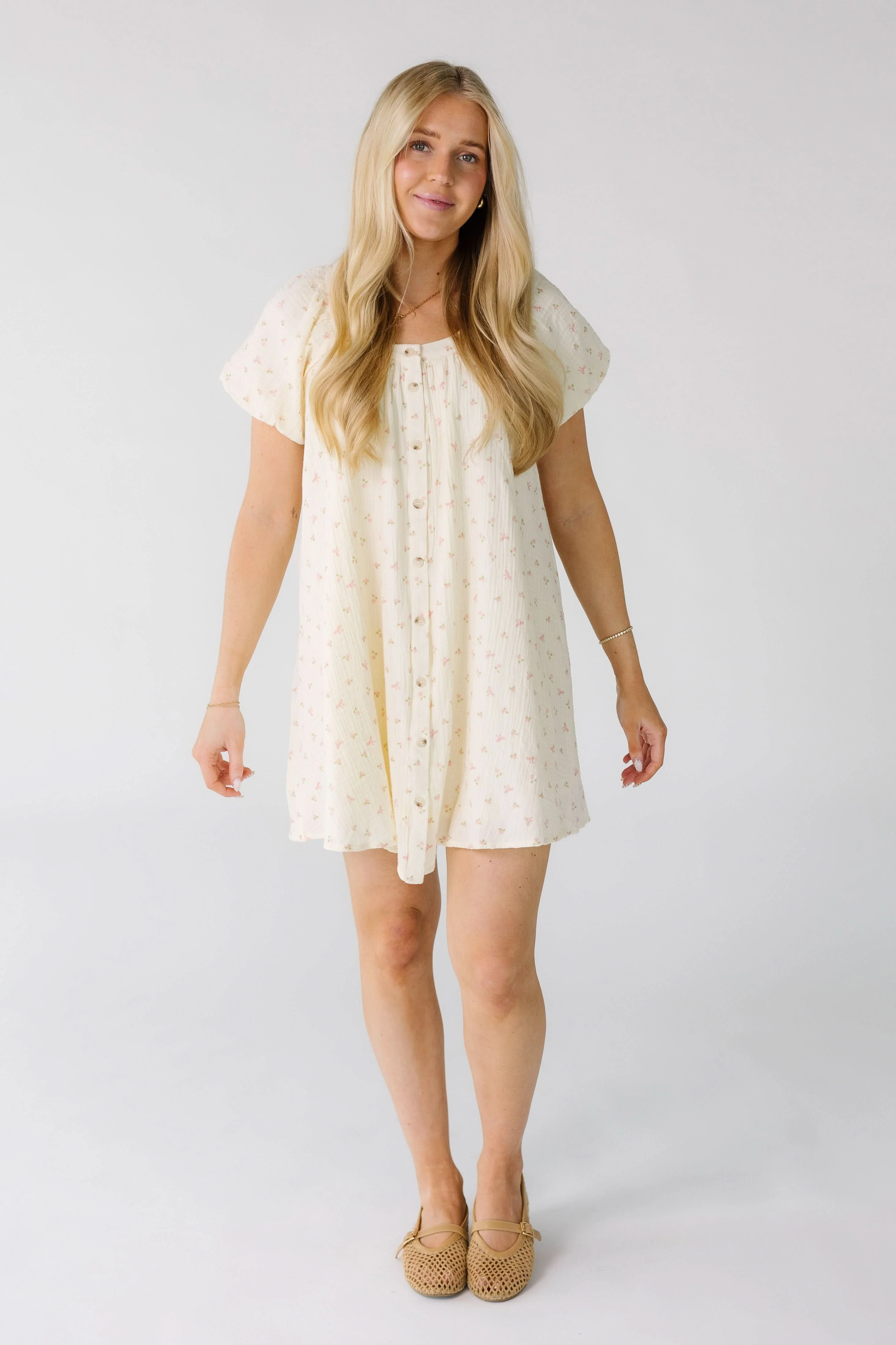 Brass & Roe Ellie Gauze Knee Dress - Image 2