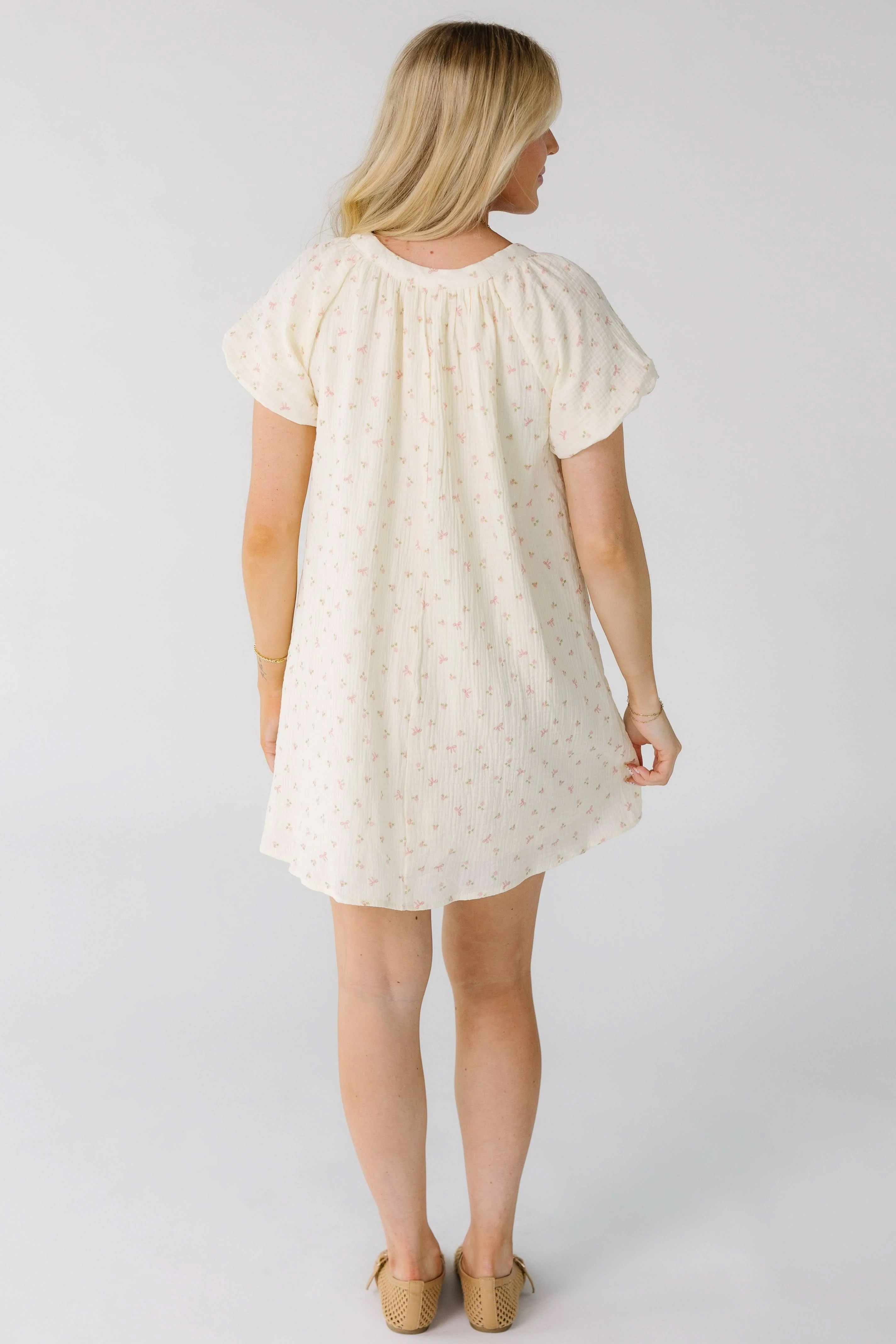 Brass & Roe Ellie Gauze Knee Dress - Image 7