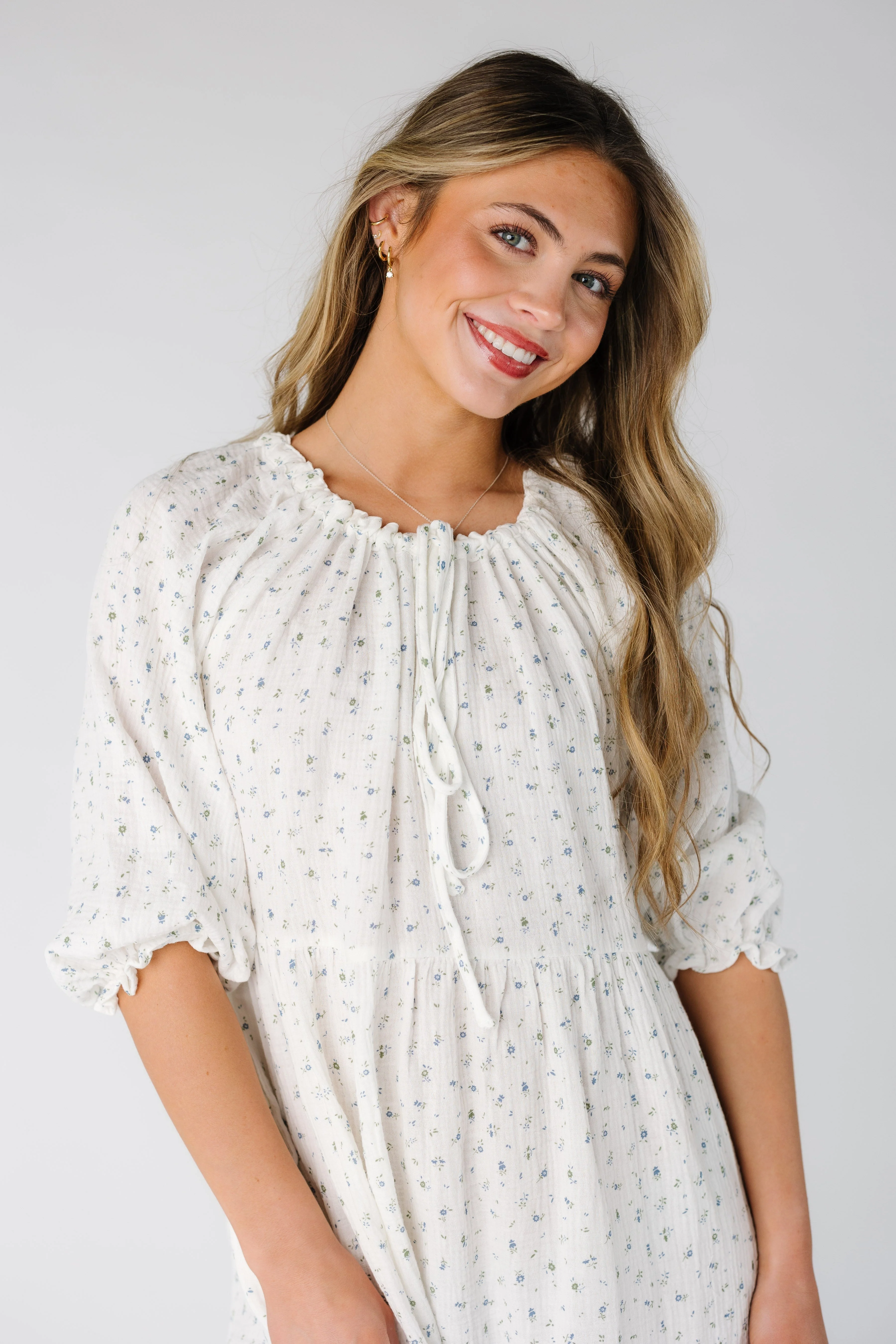 Brass & Roe Mel Gauze Midi Dress