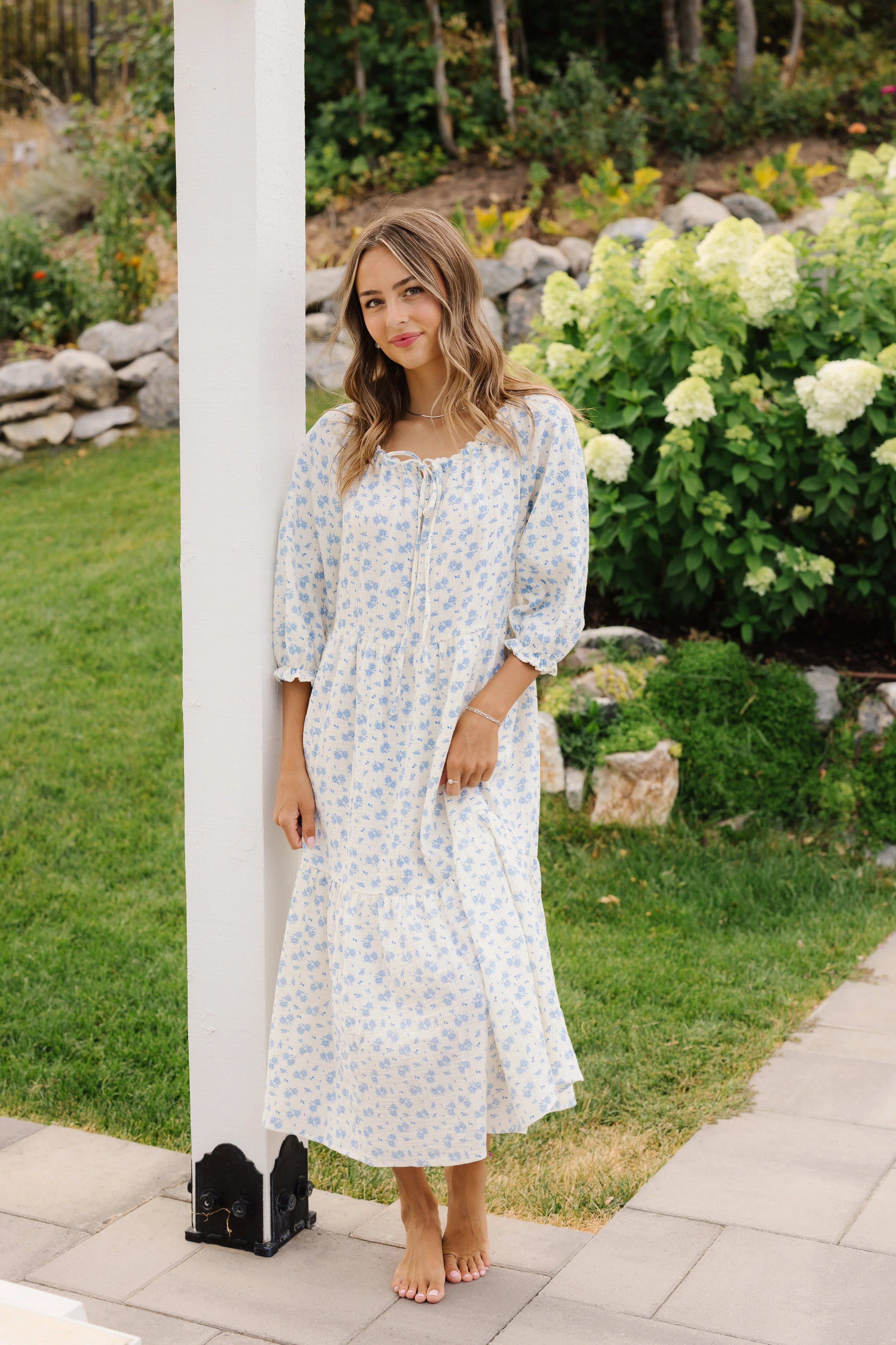 Brass & Roe Mel Gauze Midi Dress - Image 7