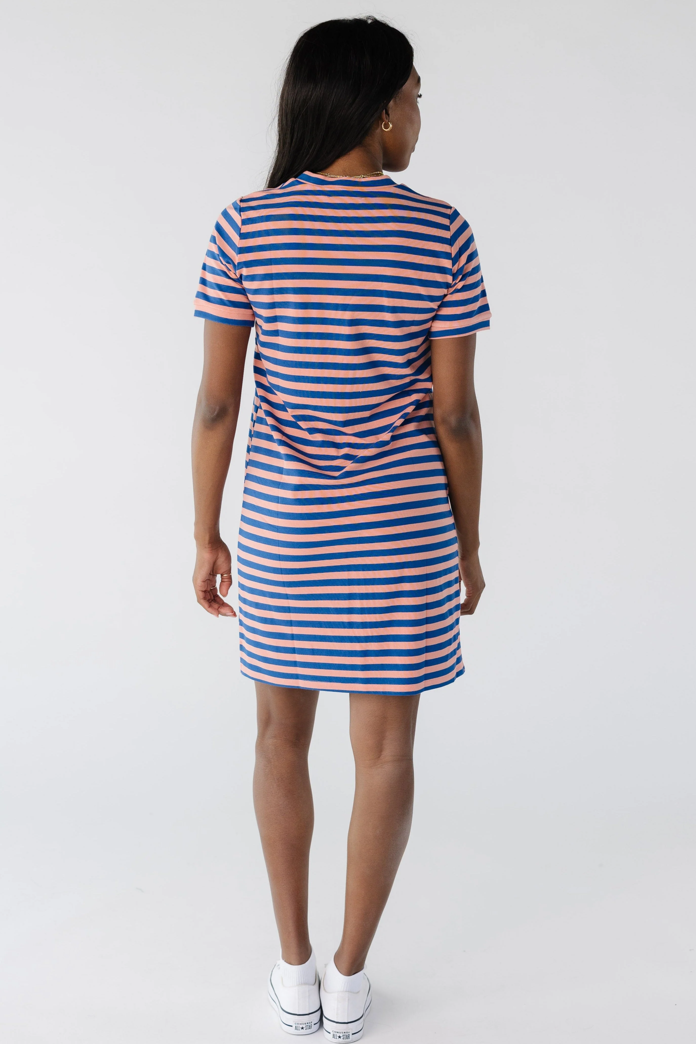Brass & Roe All Day Stripe T-Shirt Dress - Image 8