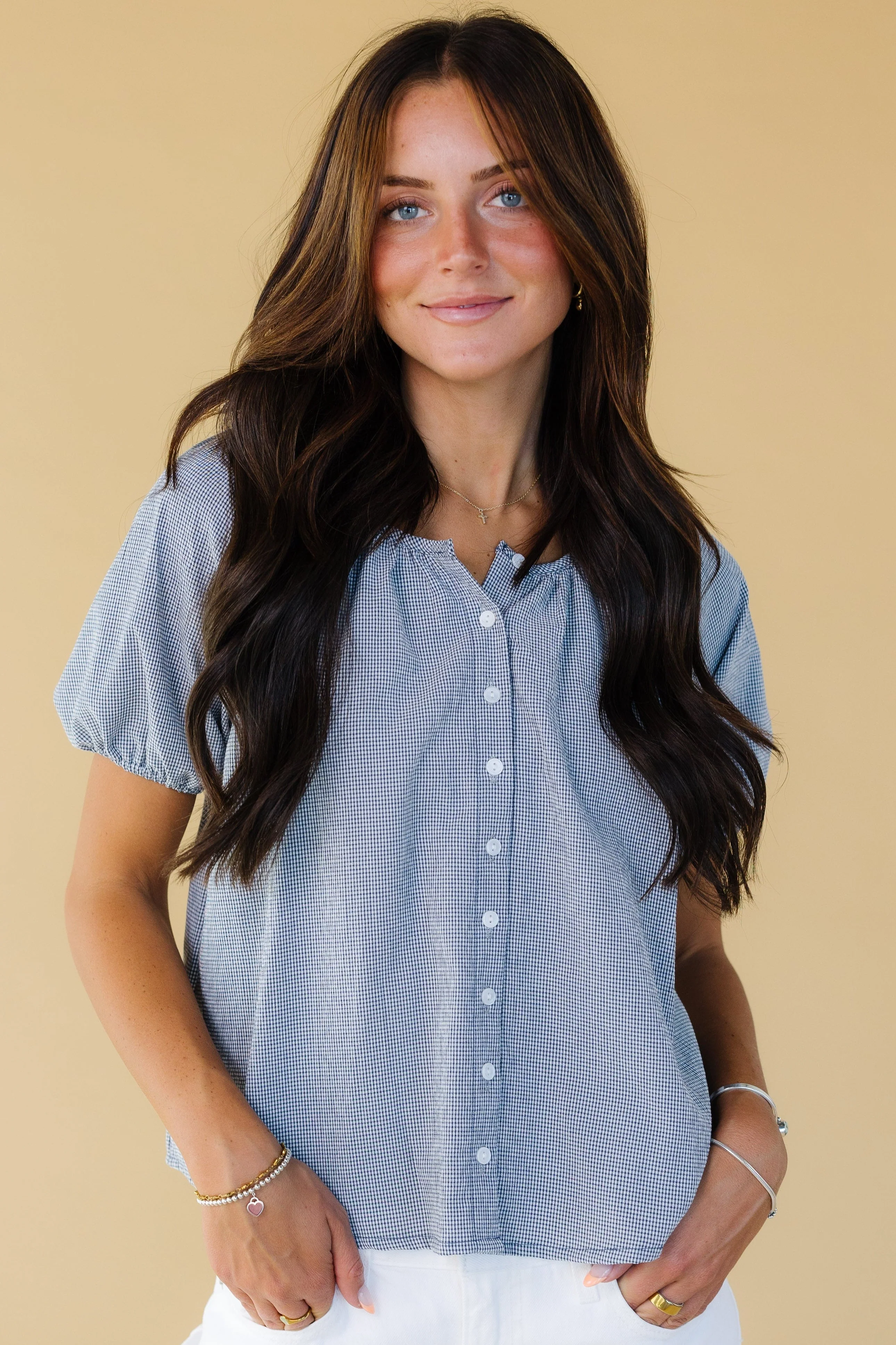 Brass & Roe Bree Textured Top - Image 2