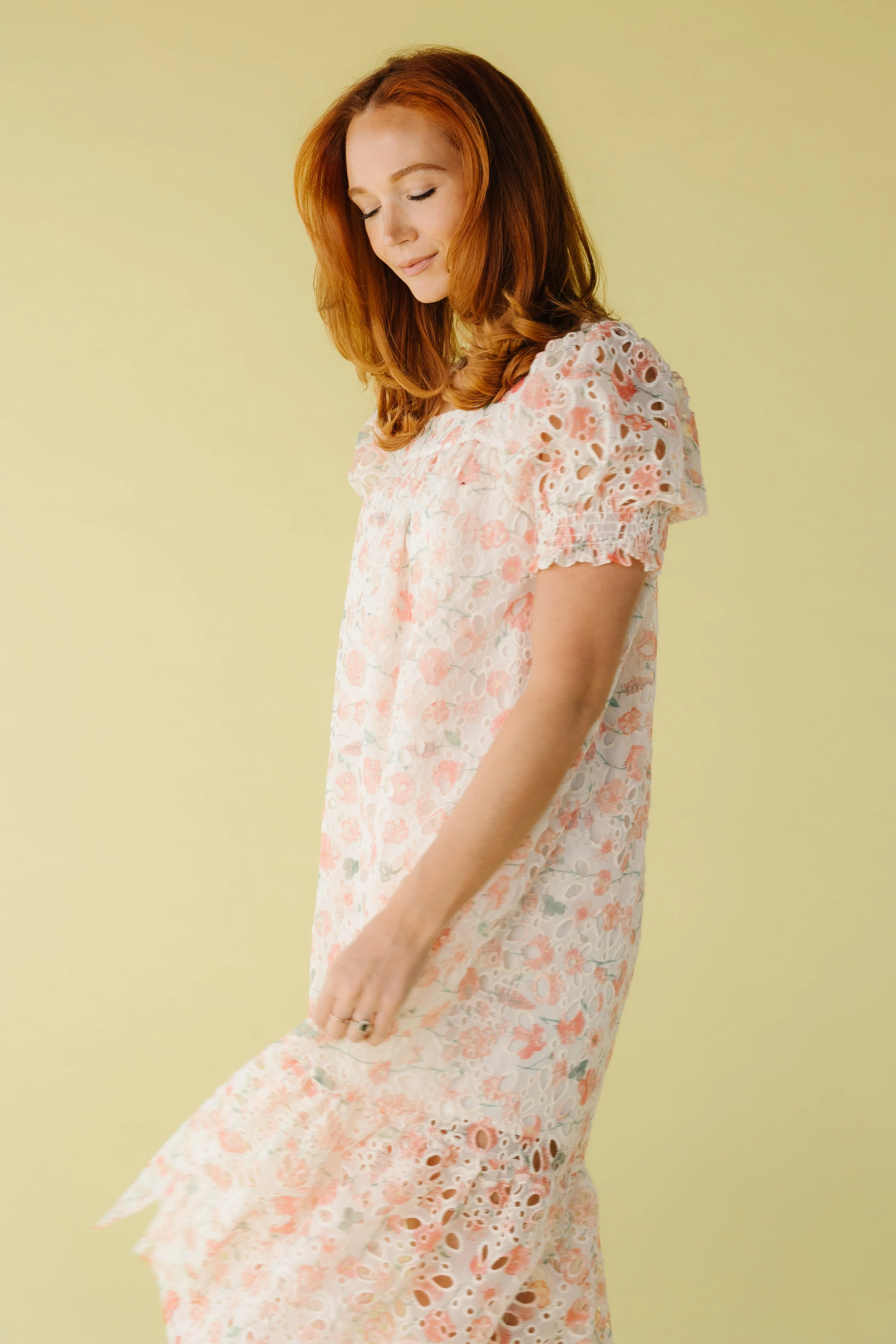Brass & Roe Forever Eyelet Blossom Print Dress - Image 5