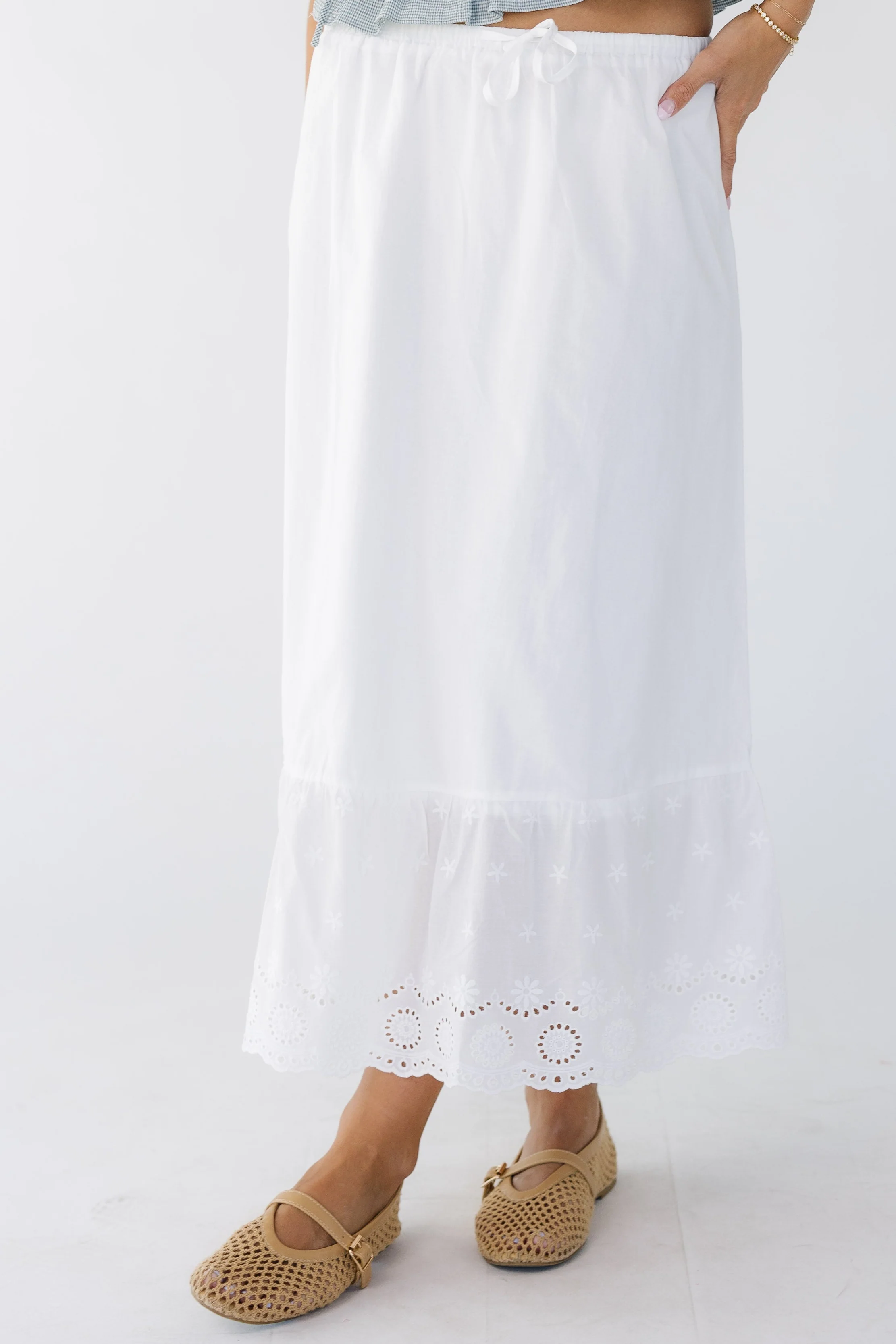 Brass & Roe Melanie Eyelet Skirt - Image 3