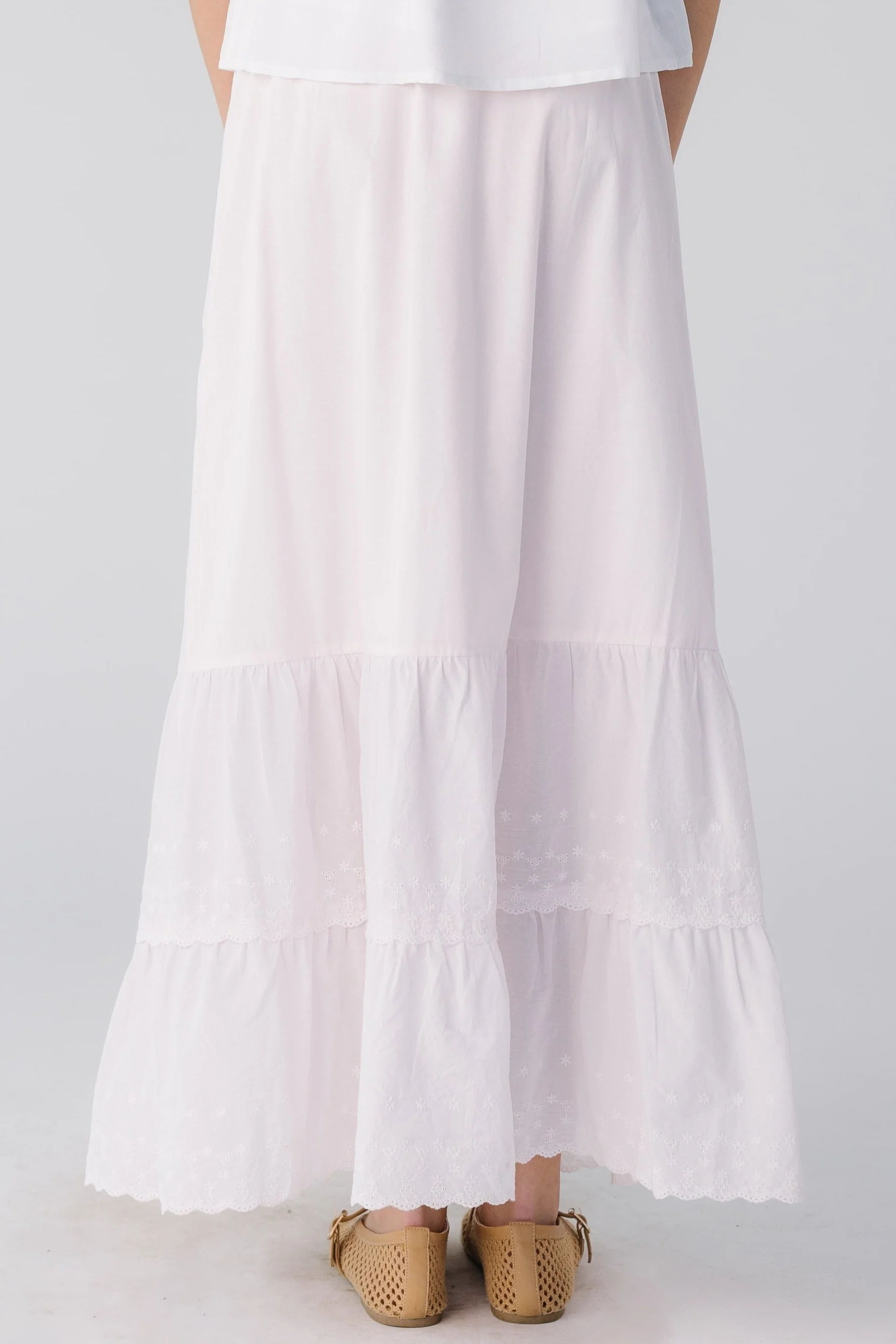 Brass & Roe Melanie Midi Eyelet Skirt - Image 10