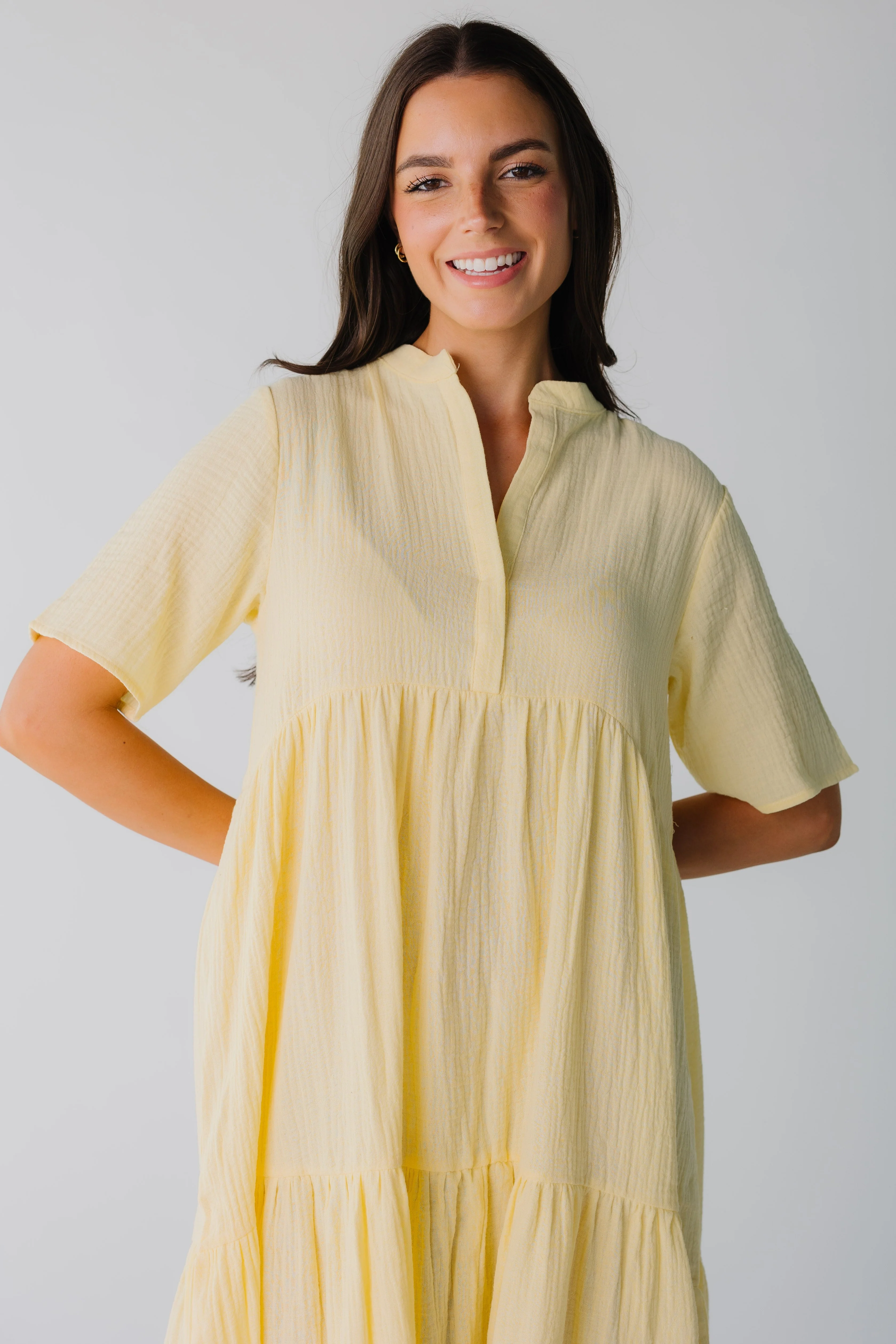 Brass & Roe Pondering Gauze Straight Sleeve Dress - Image 3