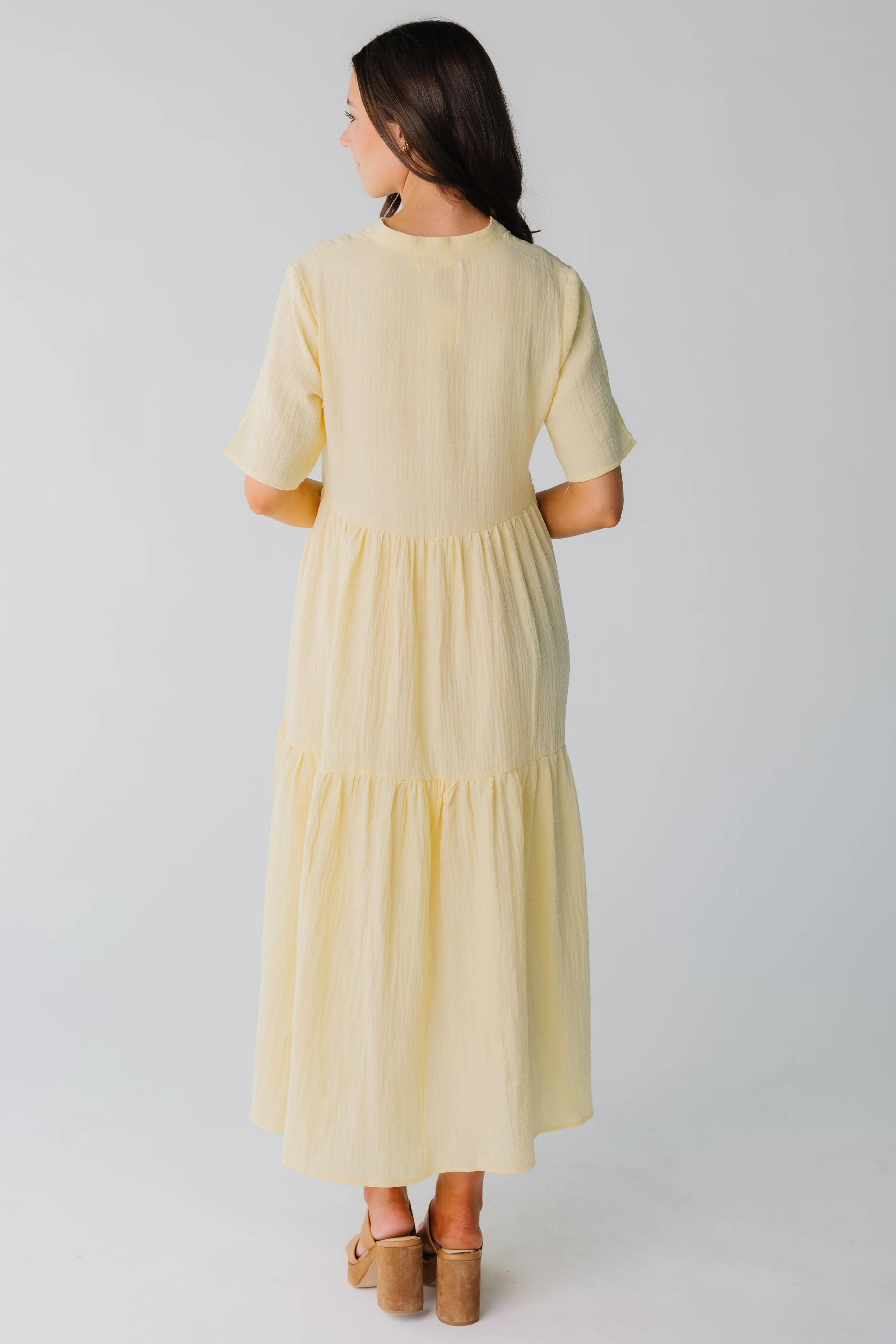Brass & Roe Pondering Gauze Straight Sleeve Dress - Image 6