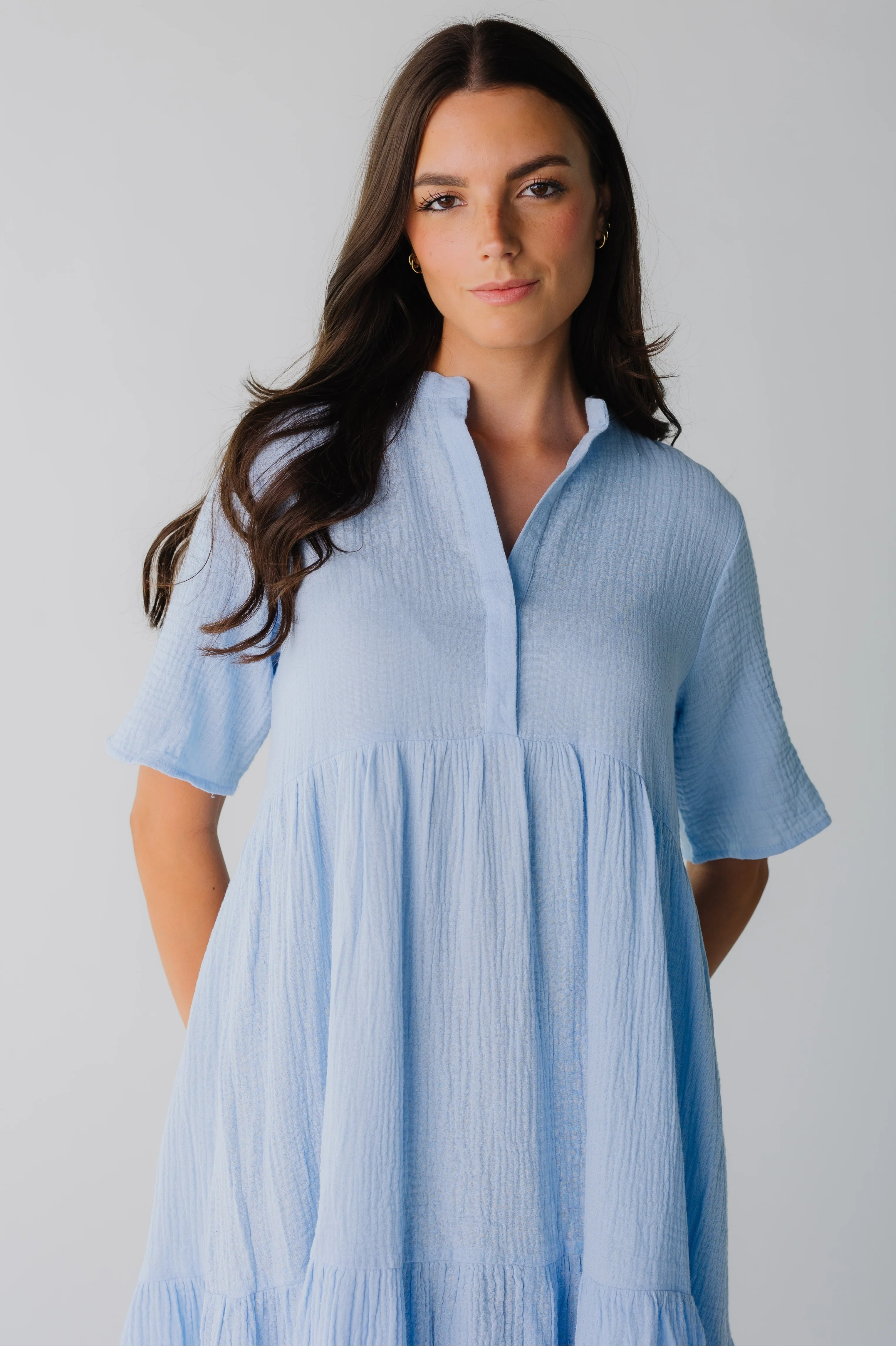Brass & Roe Pondering Gauze Straight Sleeve Dress - Image 9