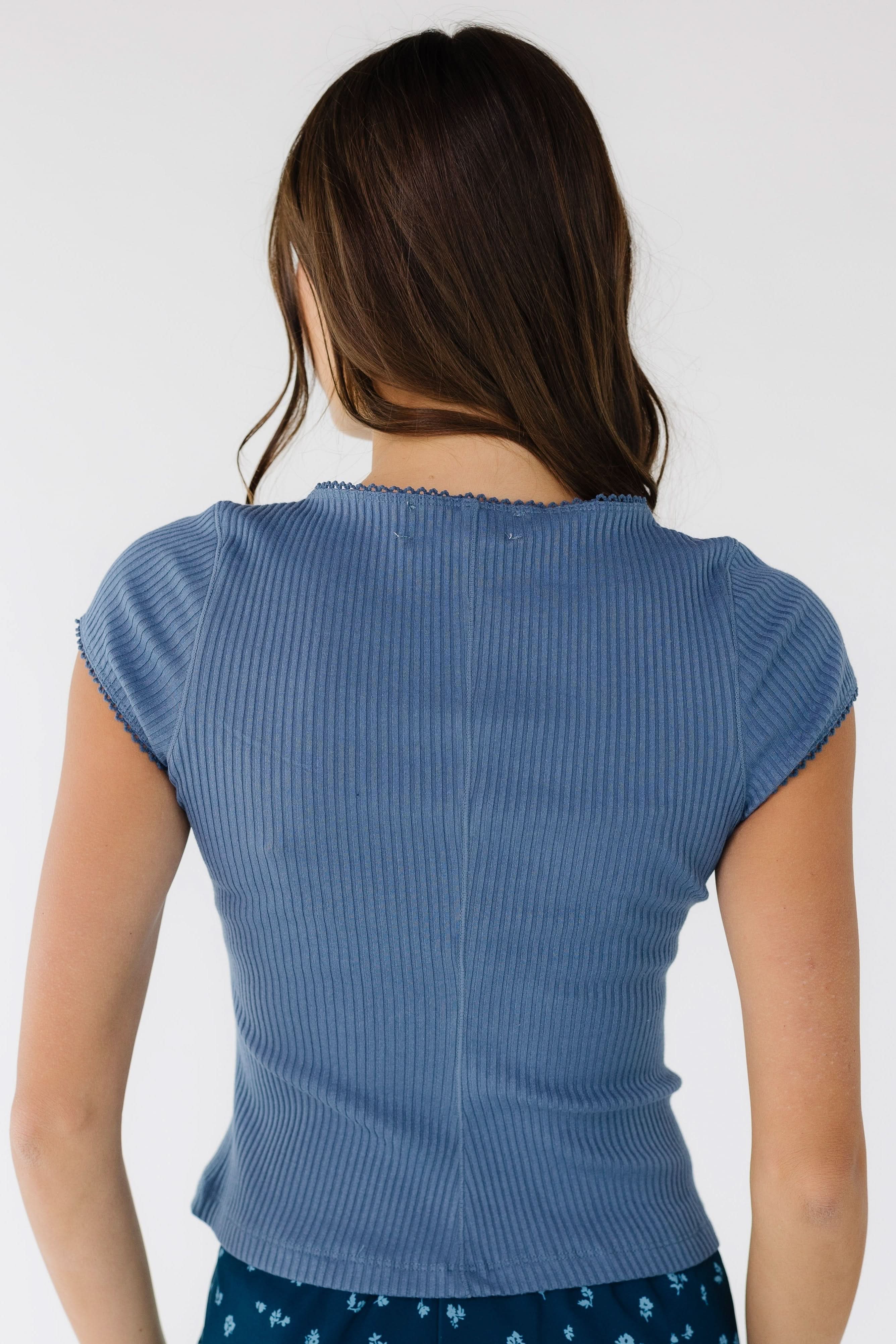 Brass & Roe Fitted Button Down Top - Image 20