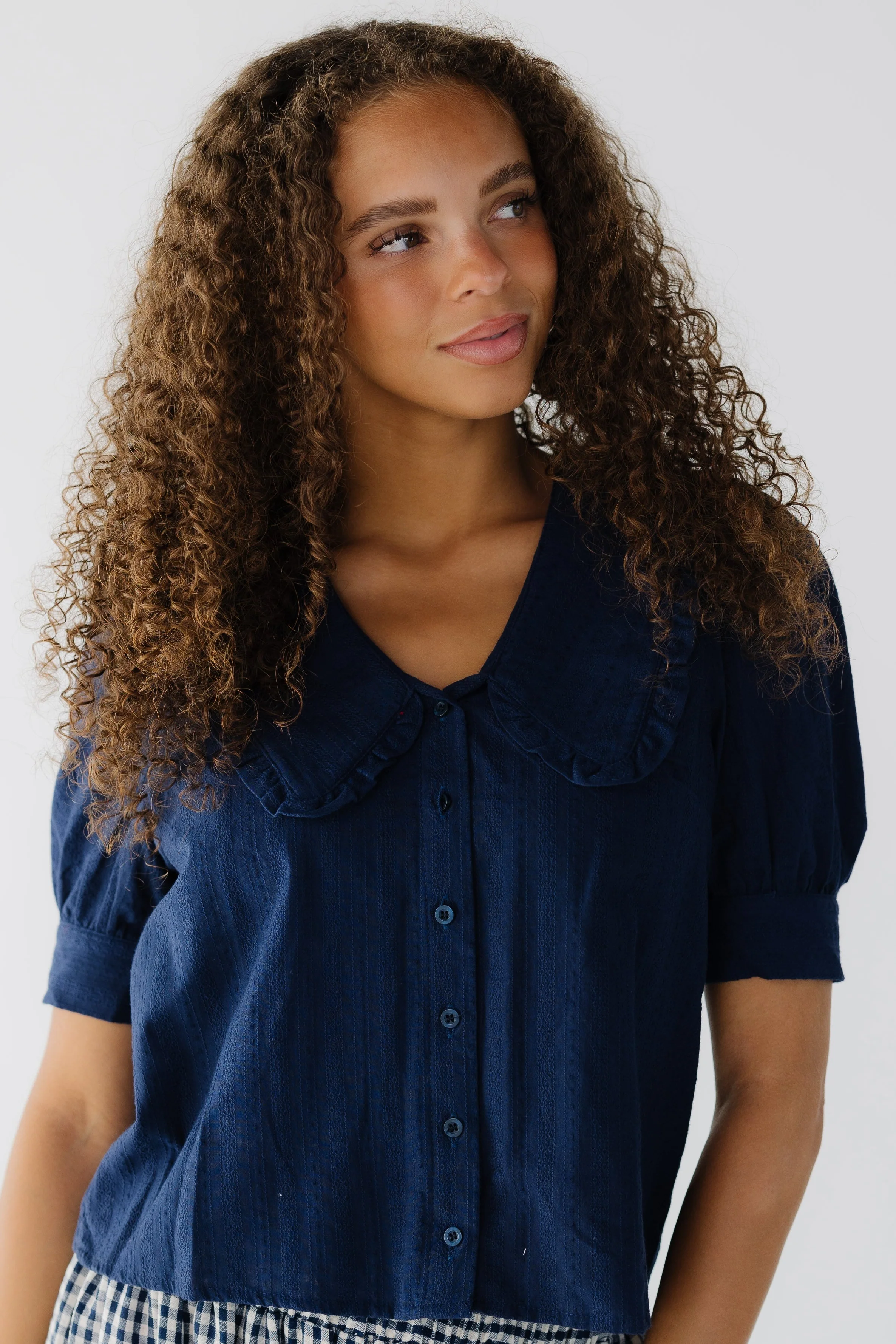 Brass & Roe Roe Collar Blouse - Image 3
