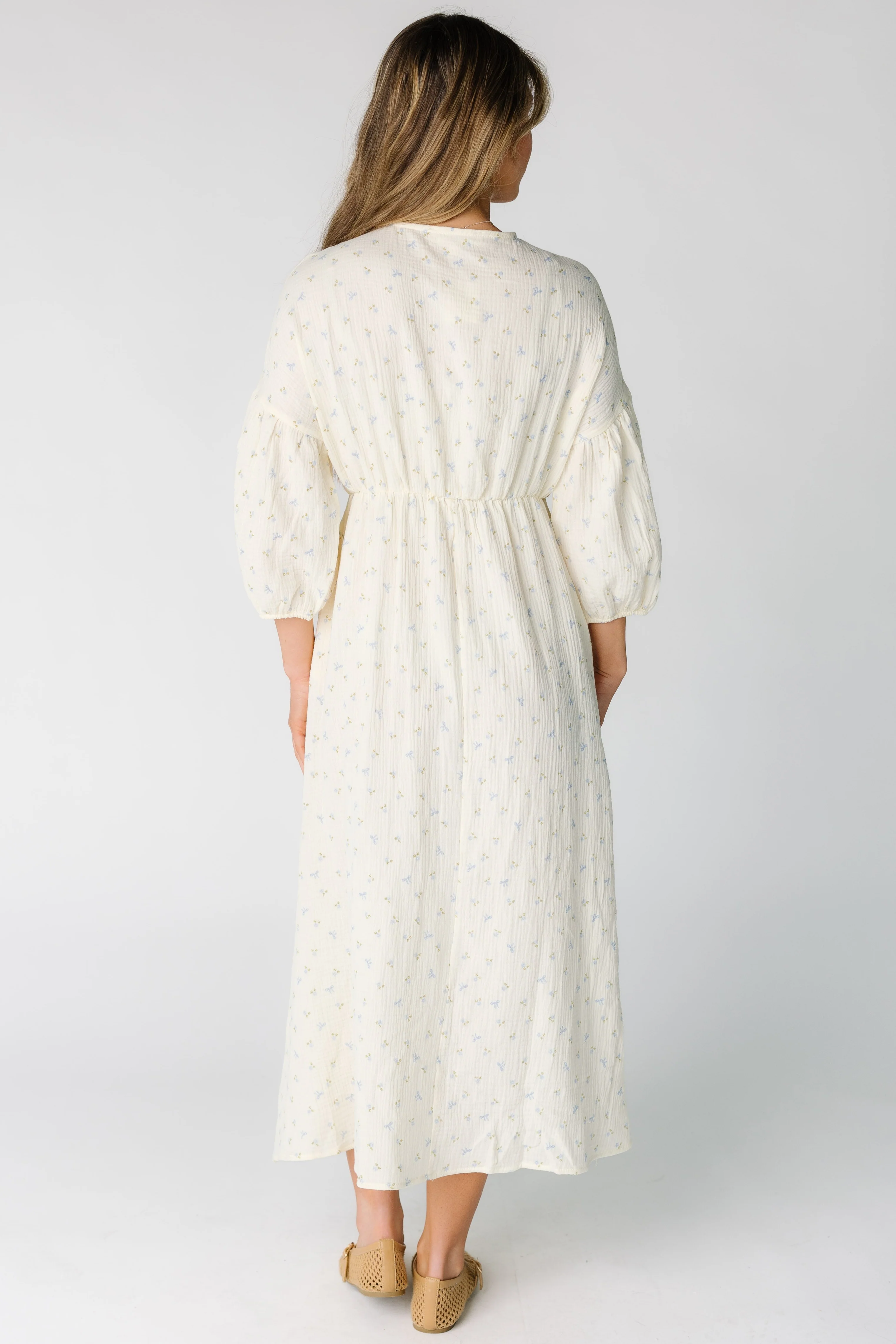 Brass & Roe The Gauze Tie Front Dress - Image 3