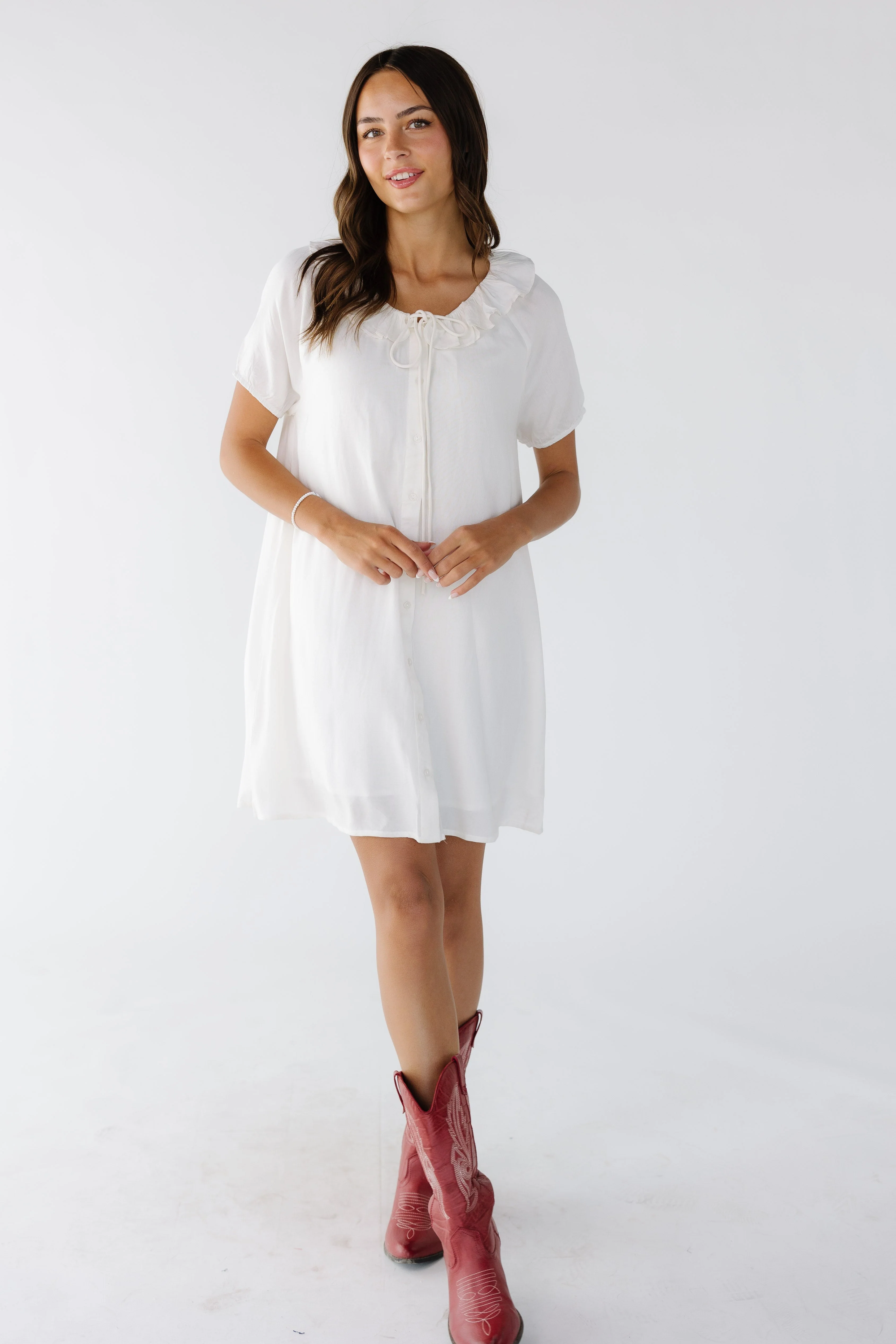 Citrus Bow Print Dress - Image 4