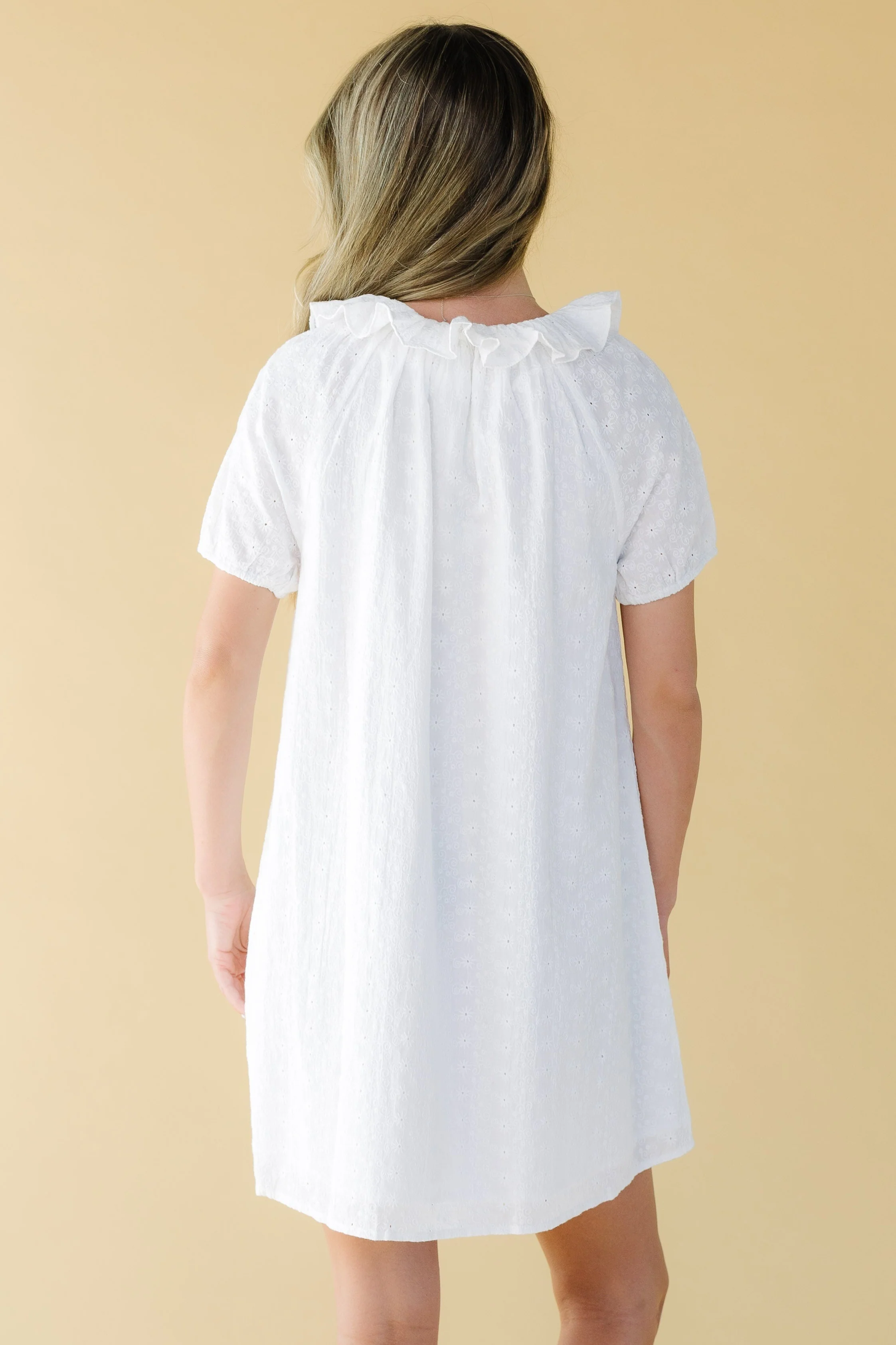 Citrus Eyelet Bow Dress - Image 8