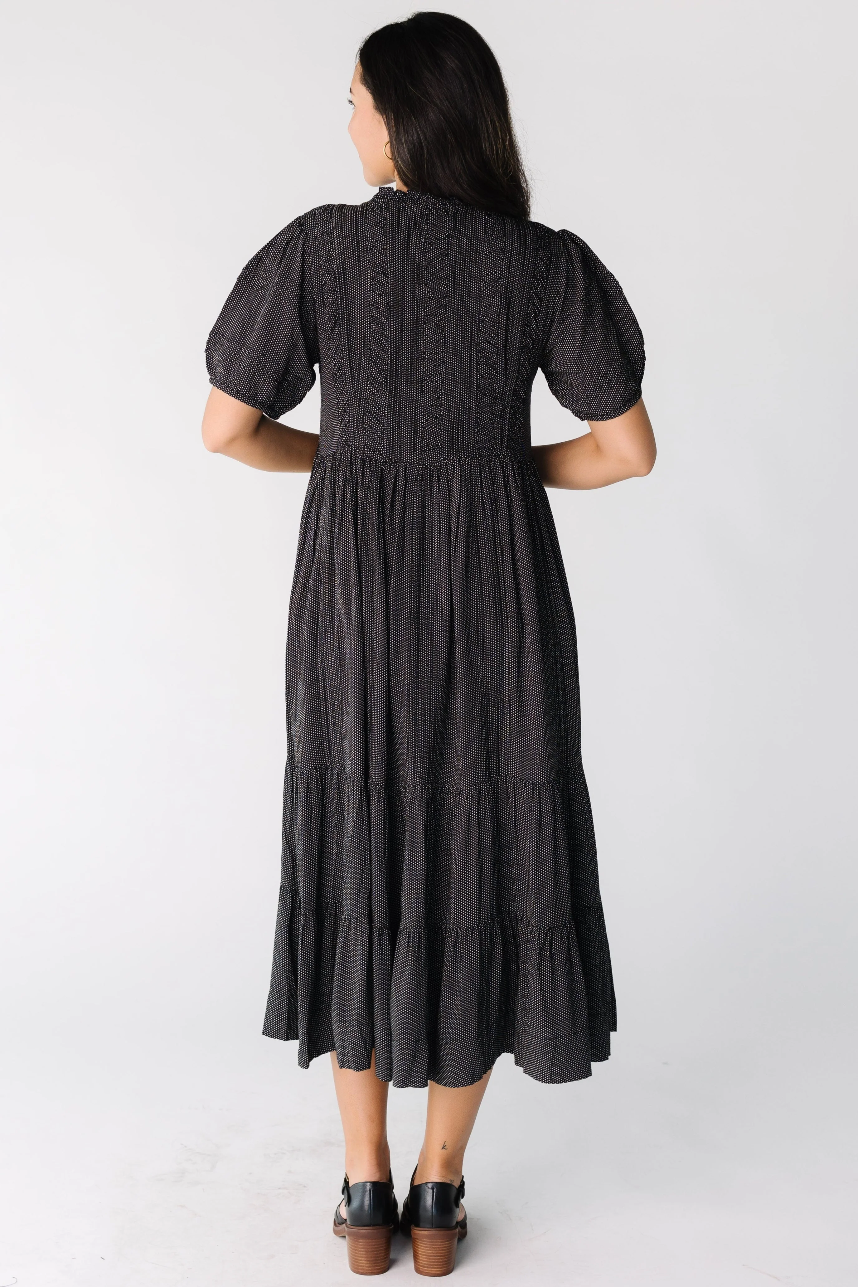 Citrus Flower Fields Dress- Polka Dot - Image 5