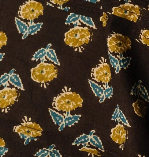 Citrus Flower Fields Mixed Print Dress - Image 6
