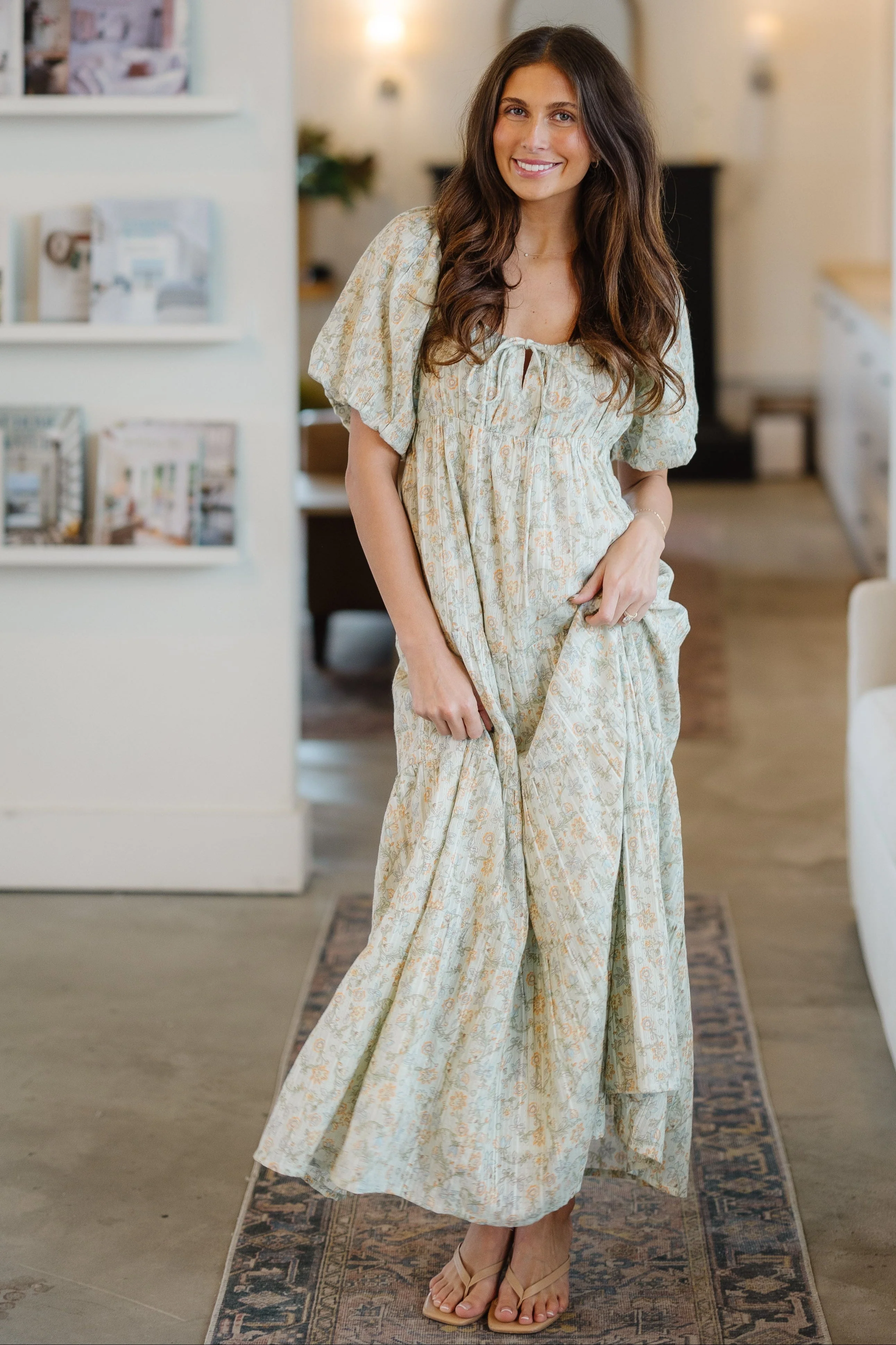 Citrus Lyon Tiered Print Dress - Image 2