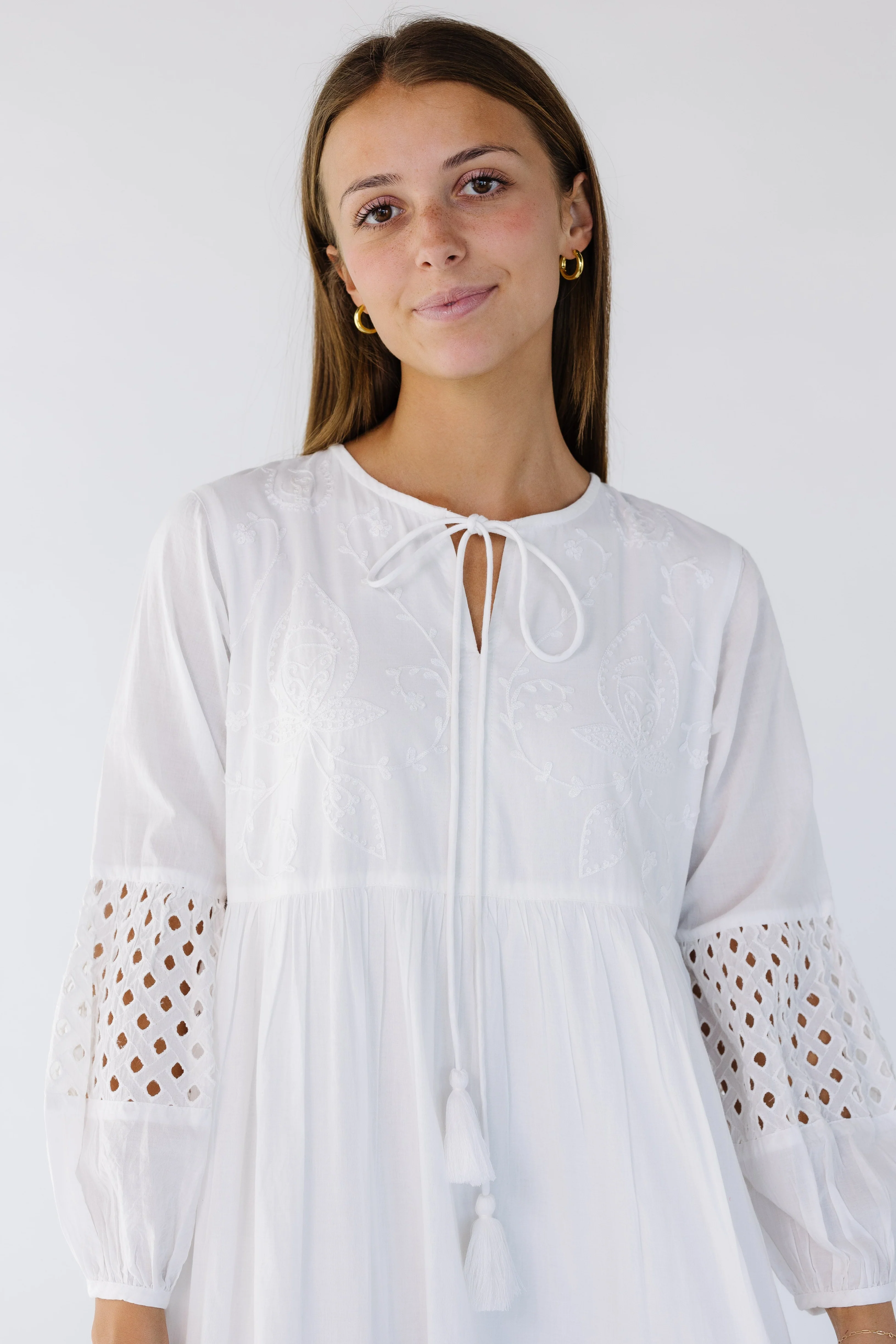 Citrus Nila White Dress - Image 2