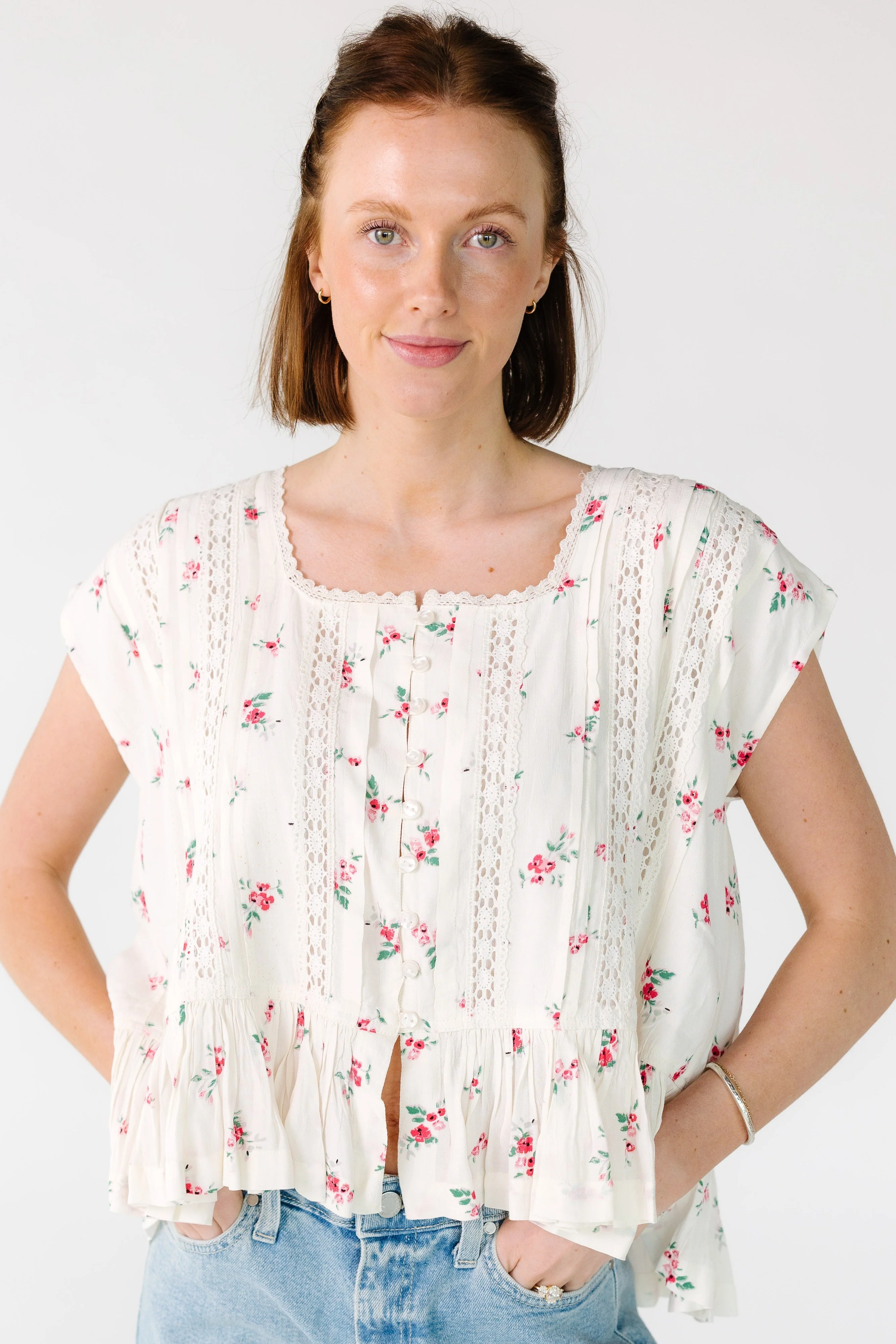 Citrus Napa Top - Red Print - Image 3