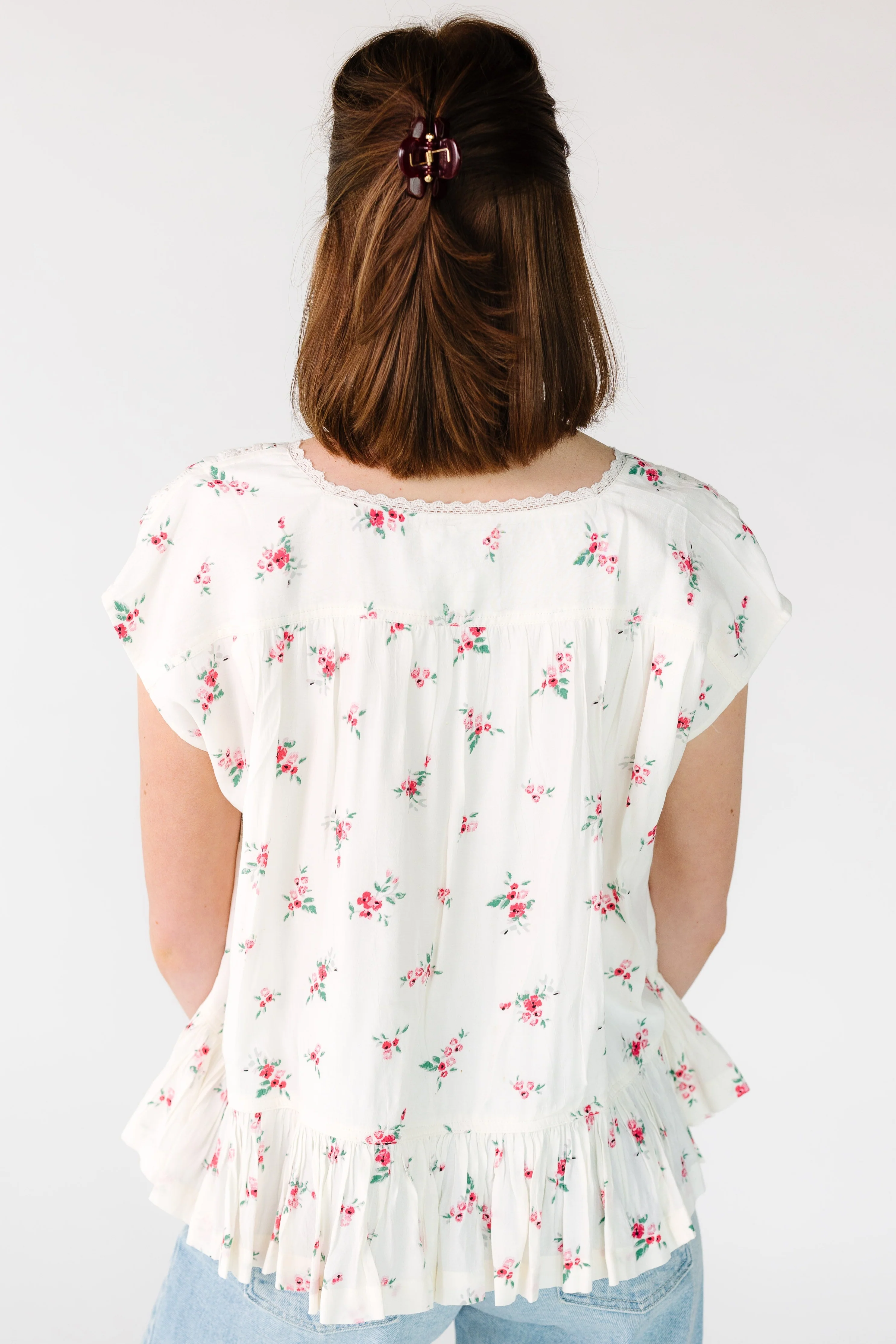 Citrus Napa Top - Red Print - Image 4