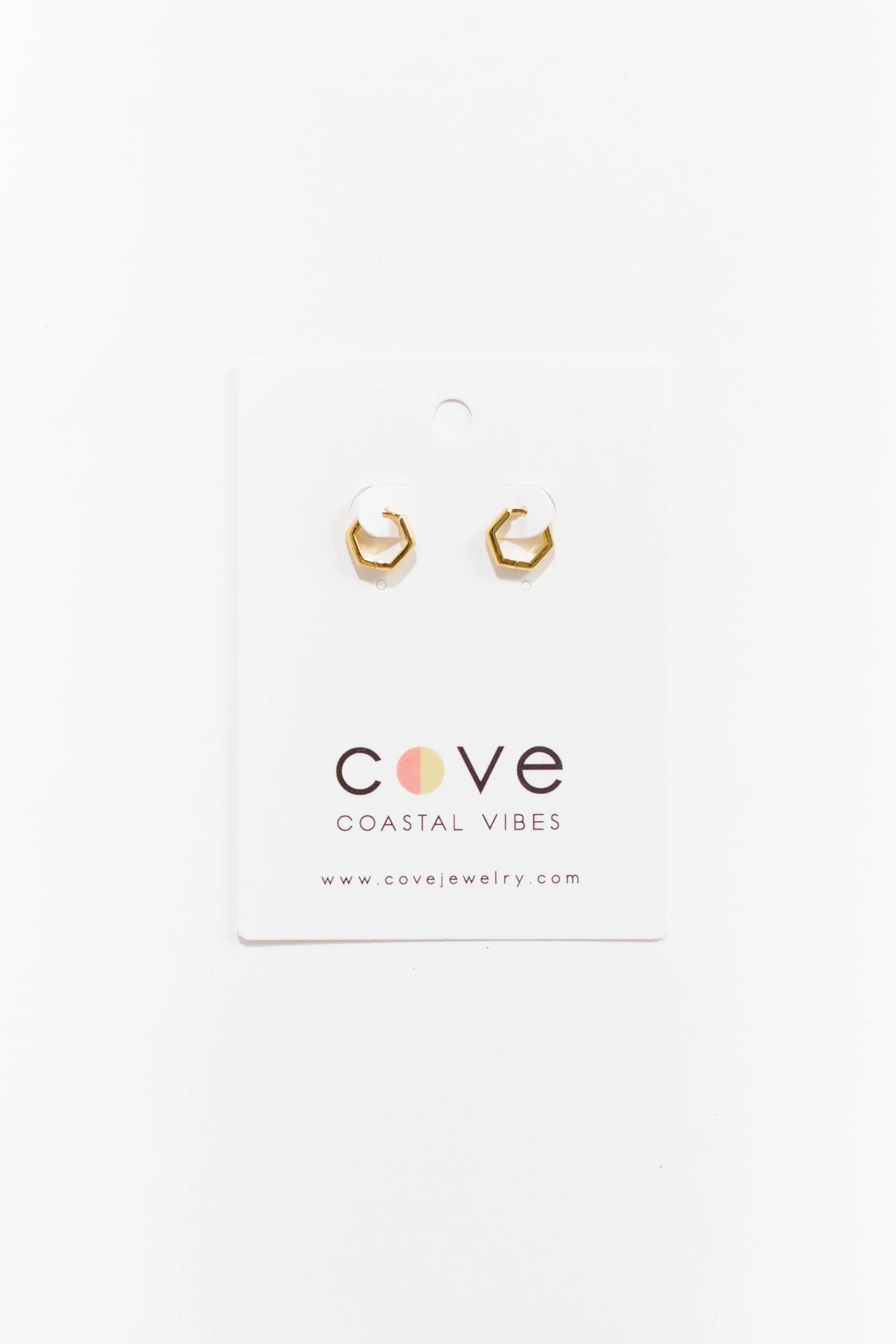 Cove Pentagon Hoop Earrings - Image 3