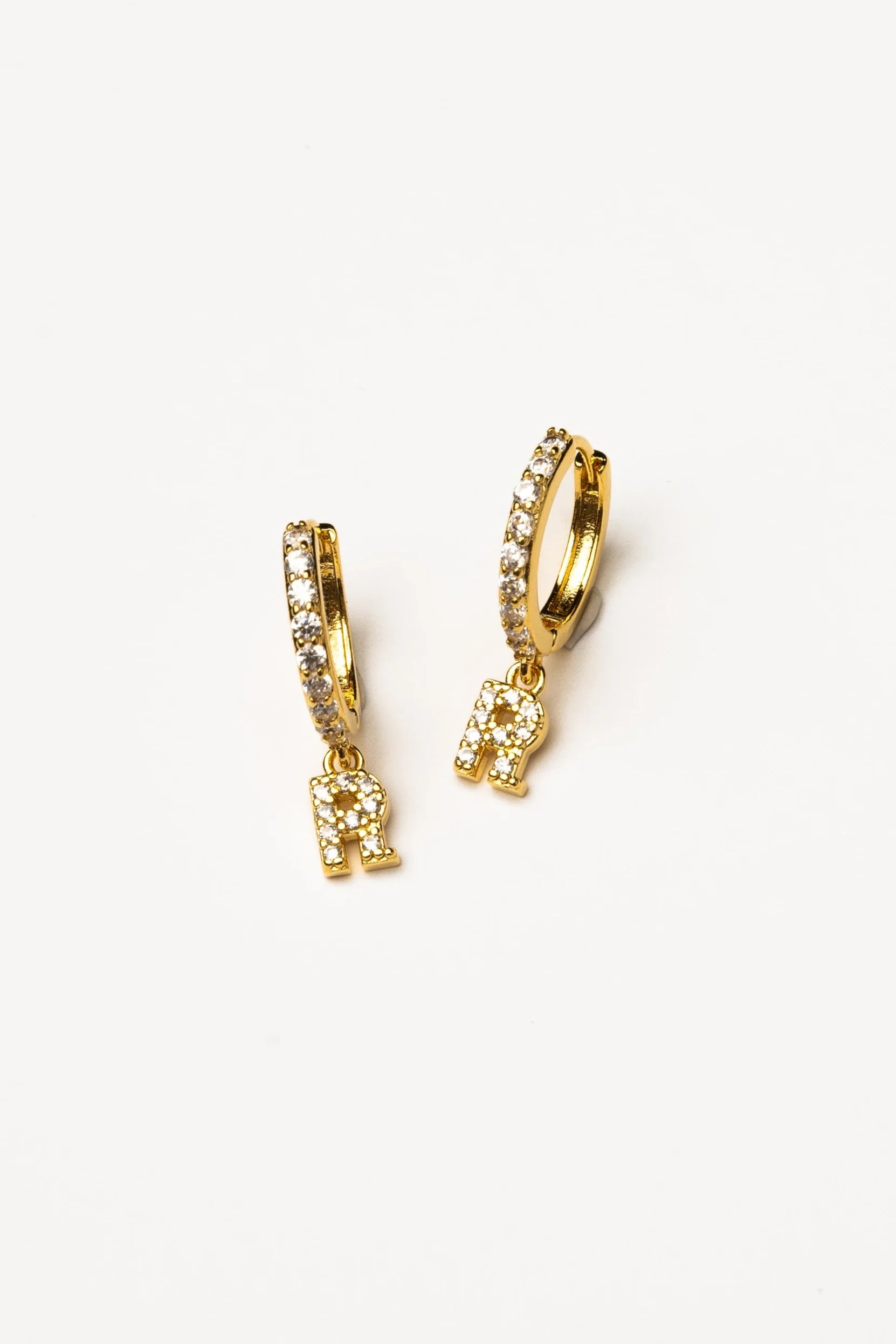 Cove Initial CZ Huggie - Image 19