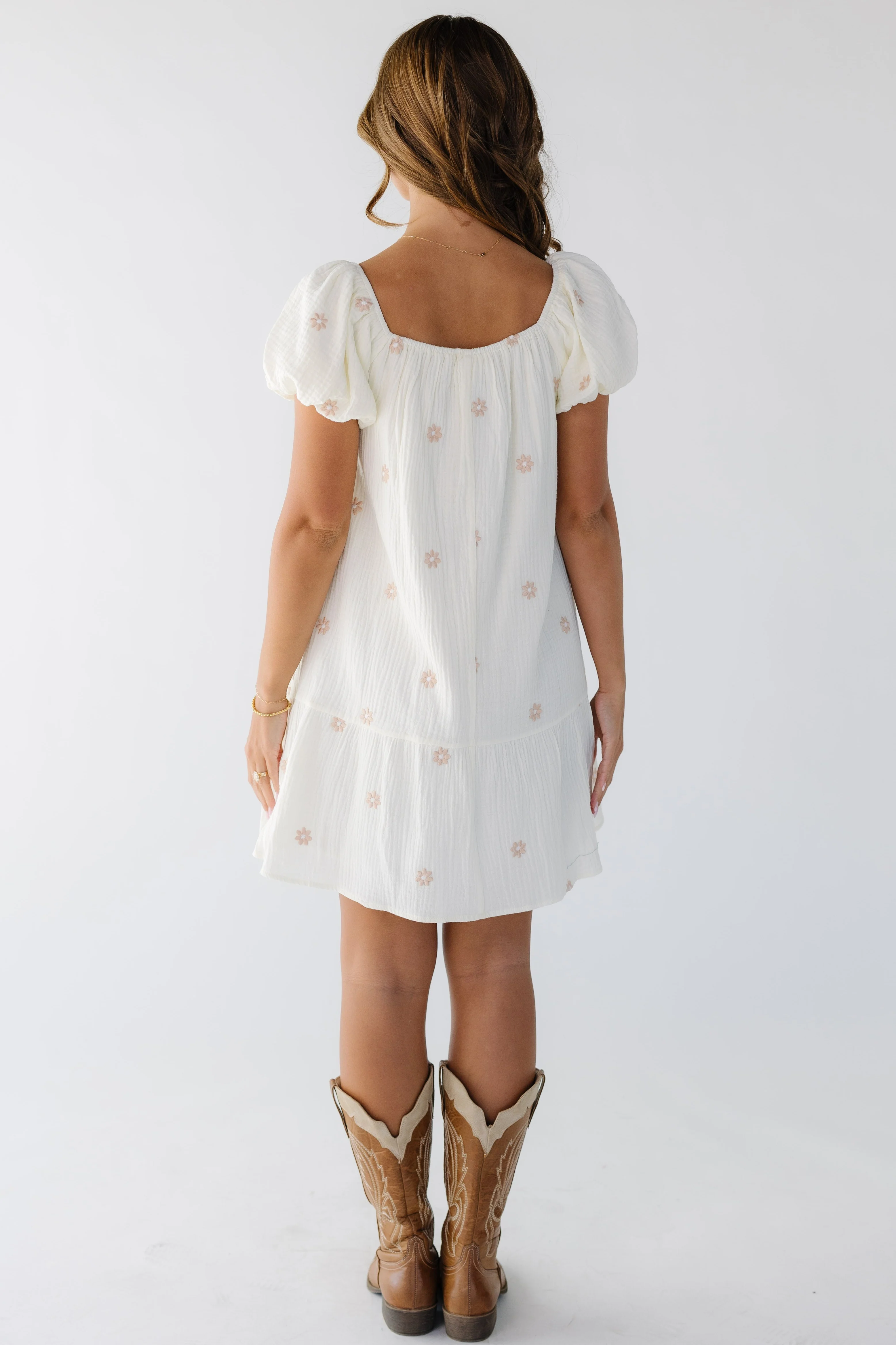 Daisy Embroidered Dress - Image 10
