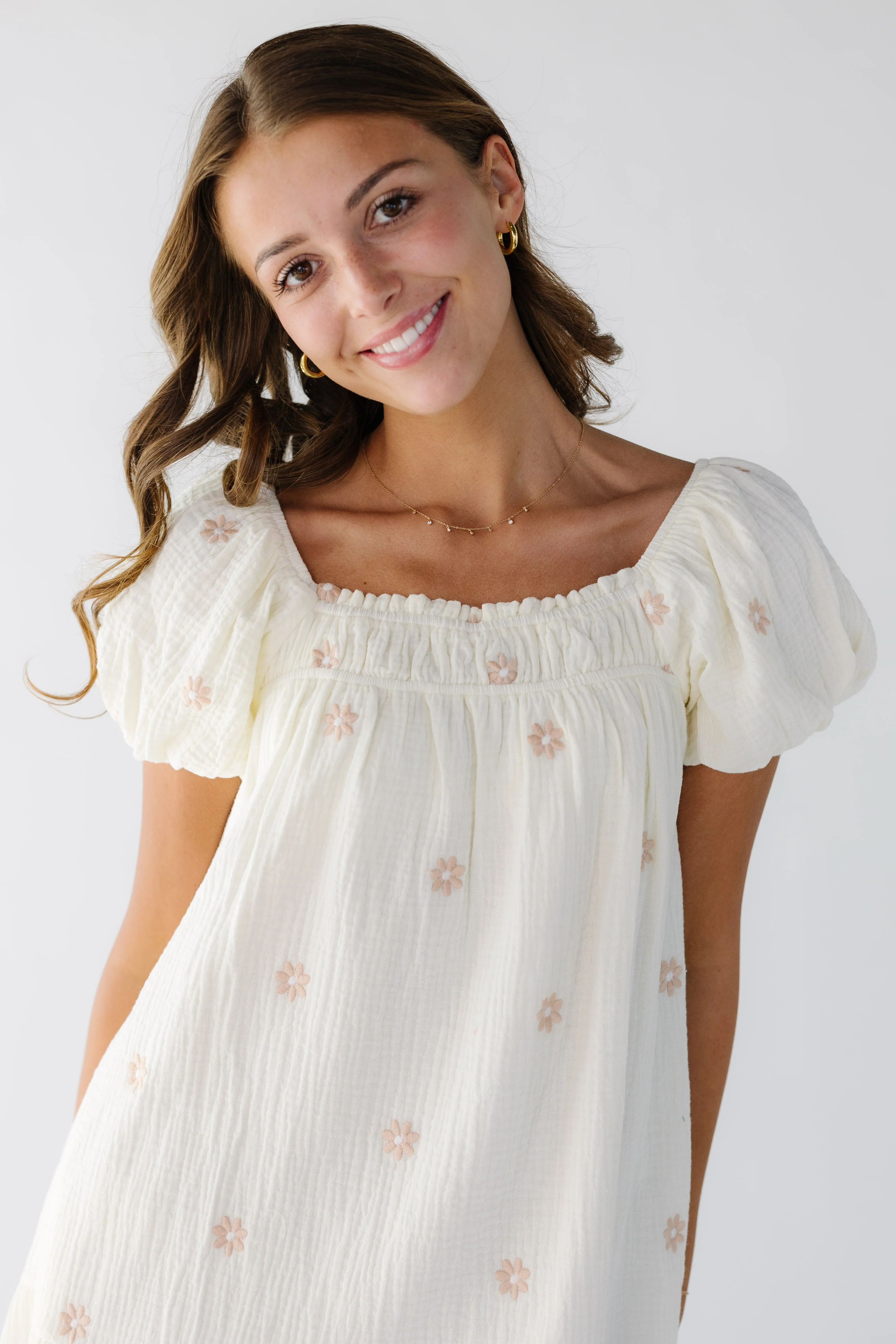 Daisy Embroidered Dress - Image 4