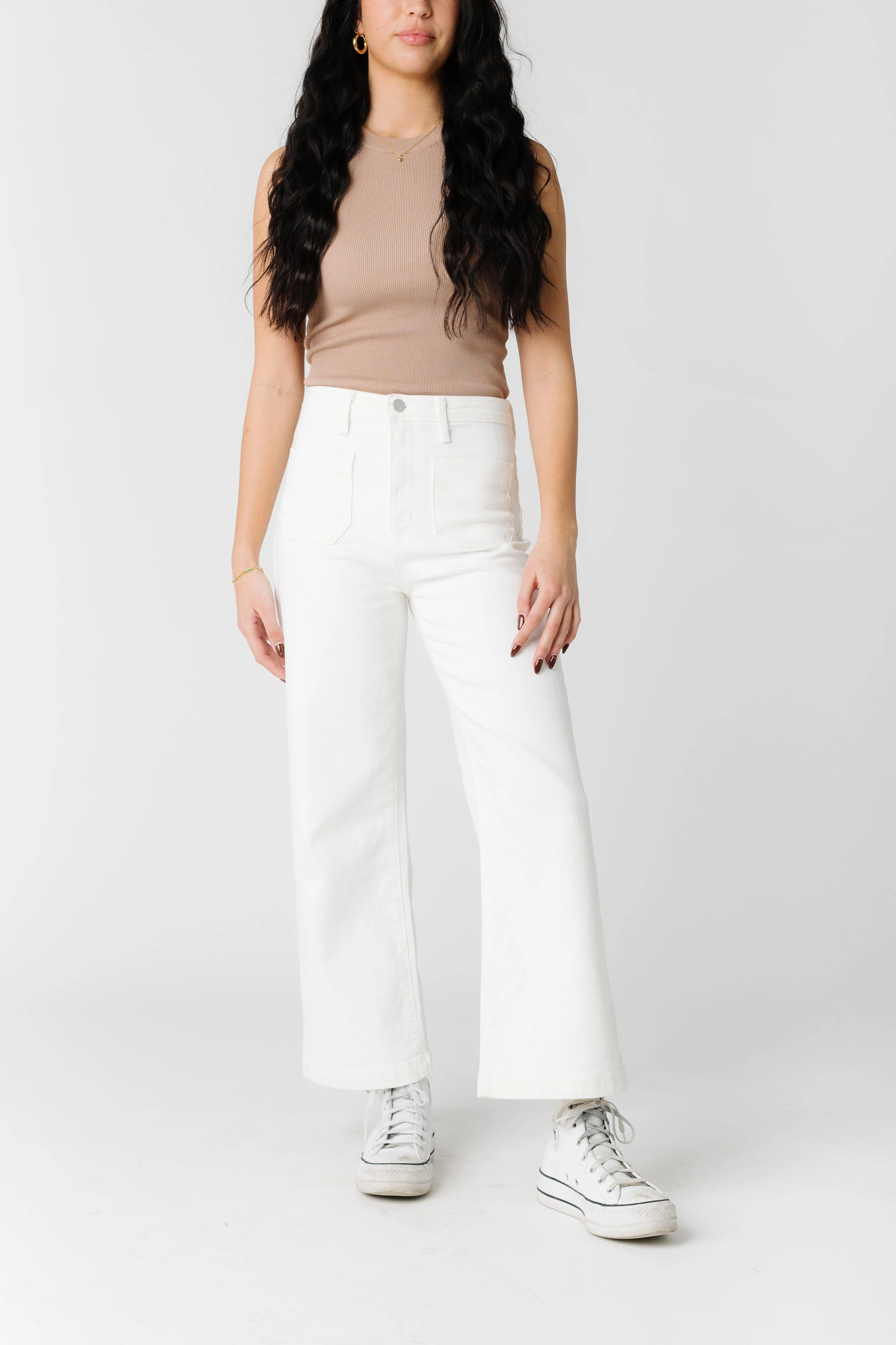 Date Time Pocket Wide Leg Denim - Image 4