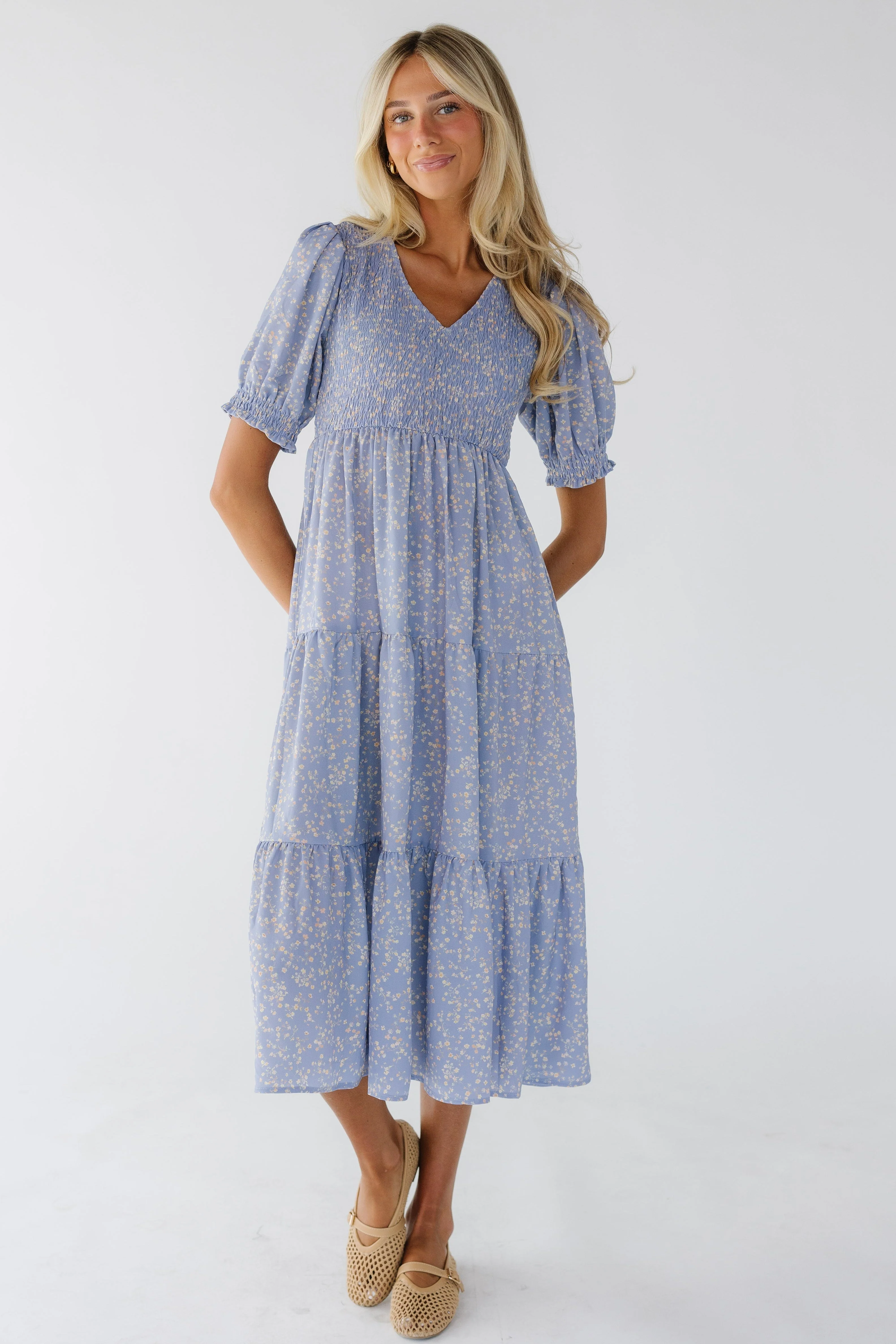 Brass & Roe Alison Smocked Dress - Image 6