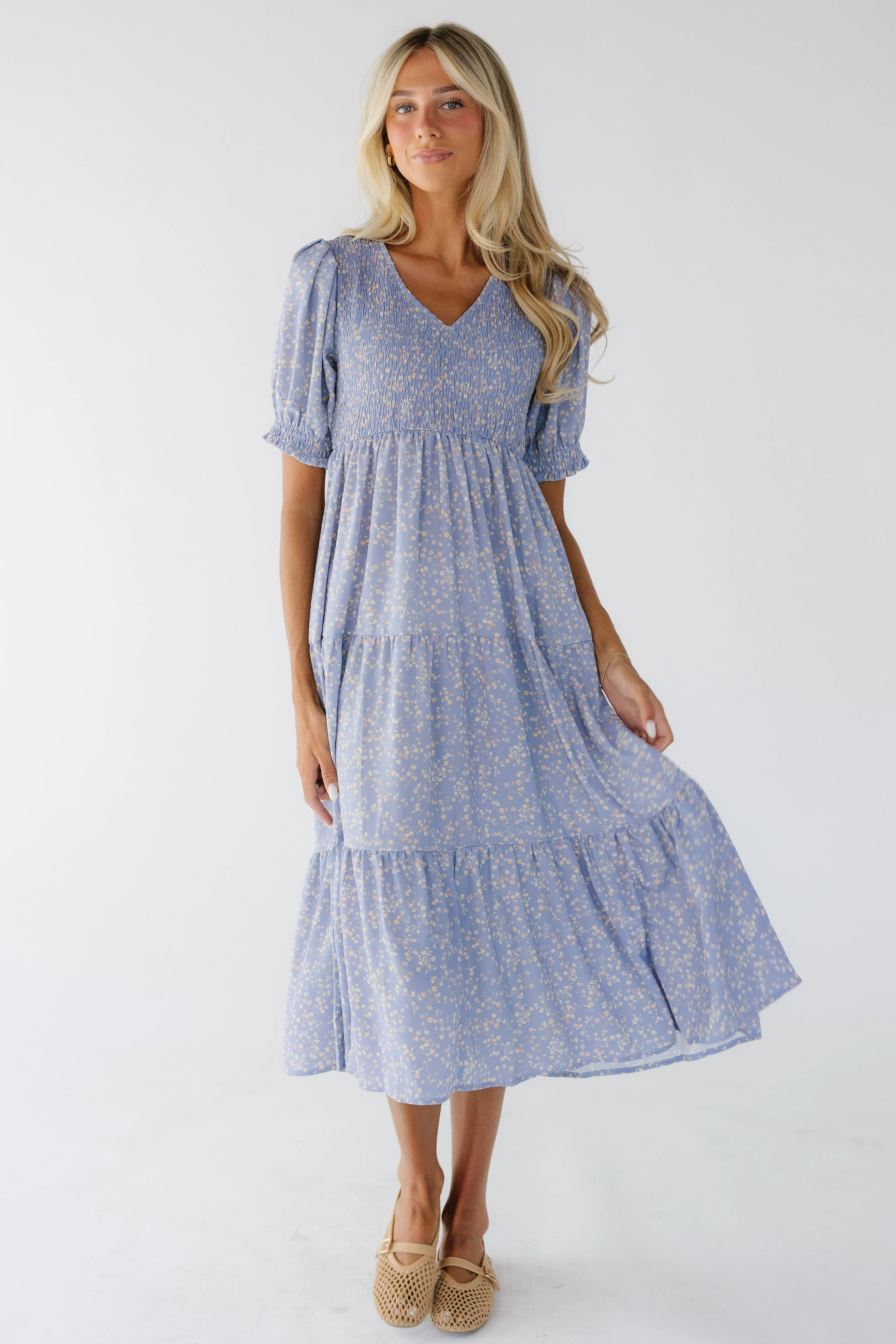 Brass & Roe Alison Smocked Dress - Image 7