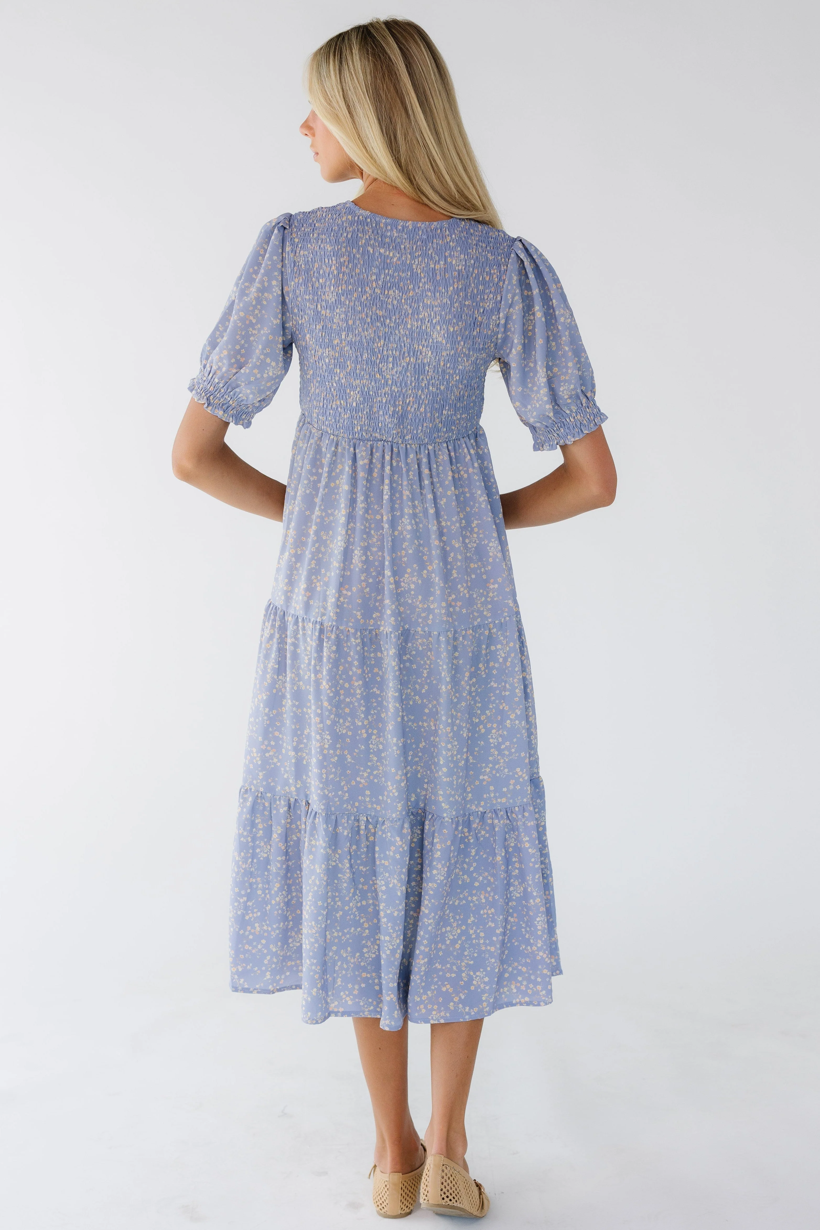 Brass & Roe Alison Smocked Dress - Image 8