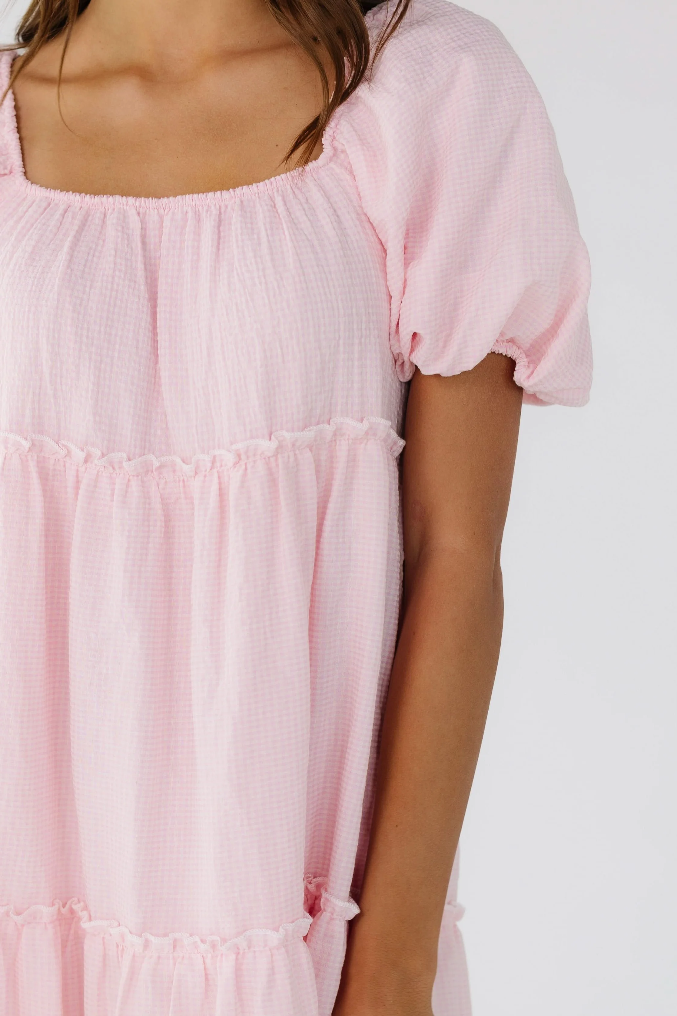 Brass & Roe Charity Tier Dress - Pink - Image 5