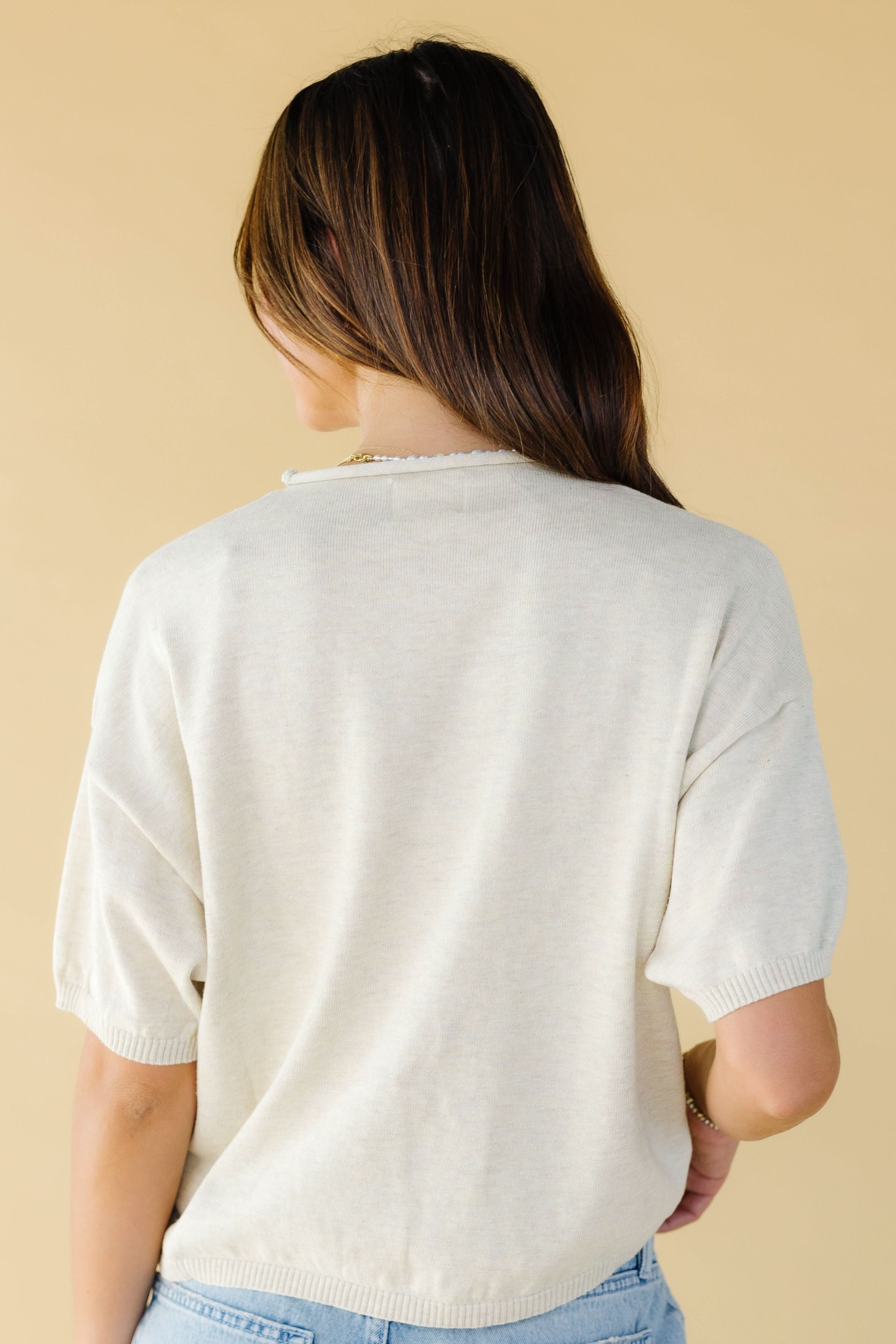 Button Down Knit Top - Image 11