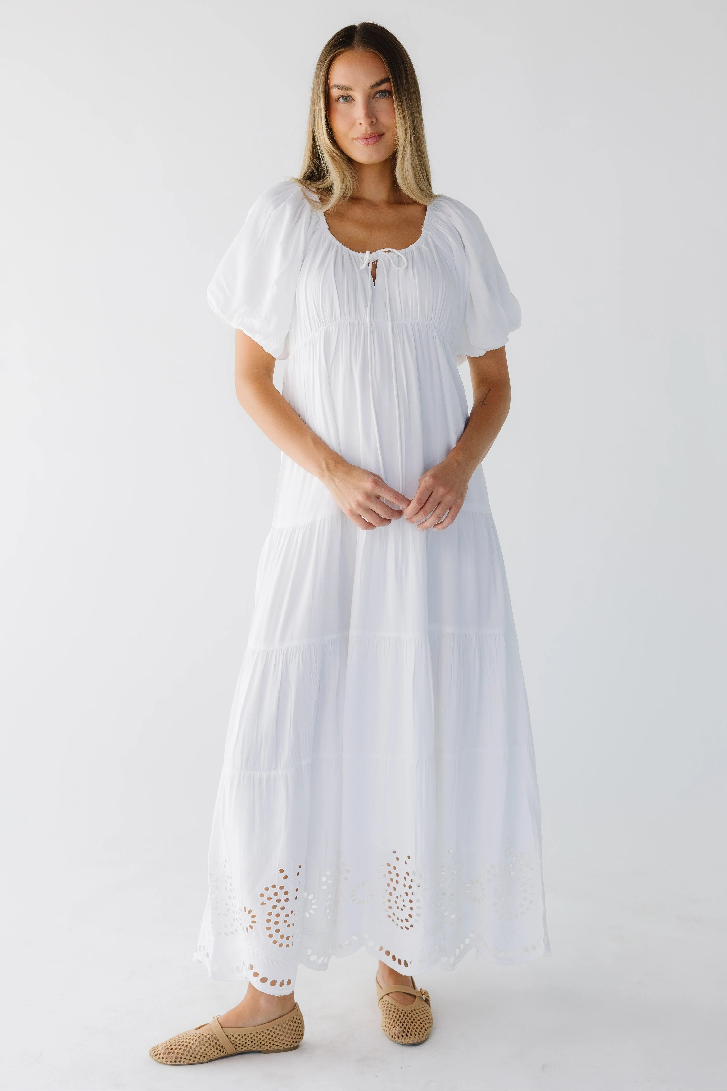Citrus Lyon Tier Eyelet Dress - Image 5