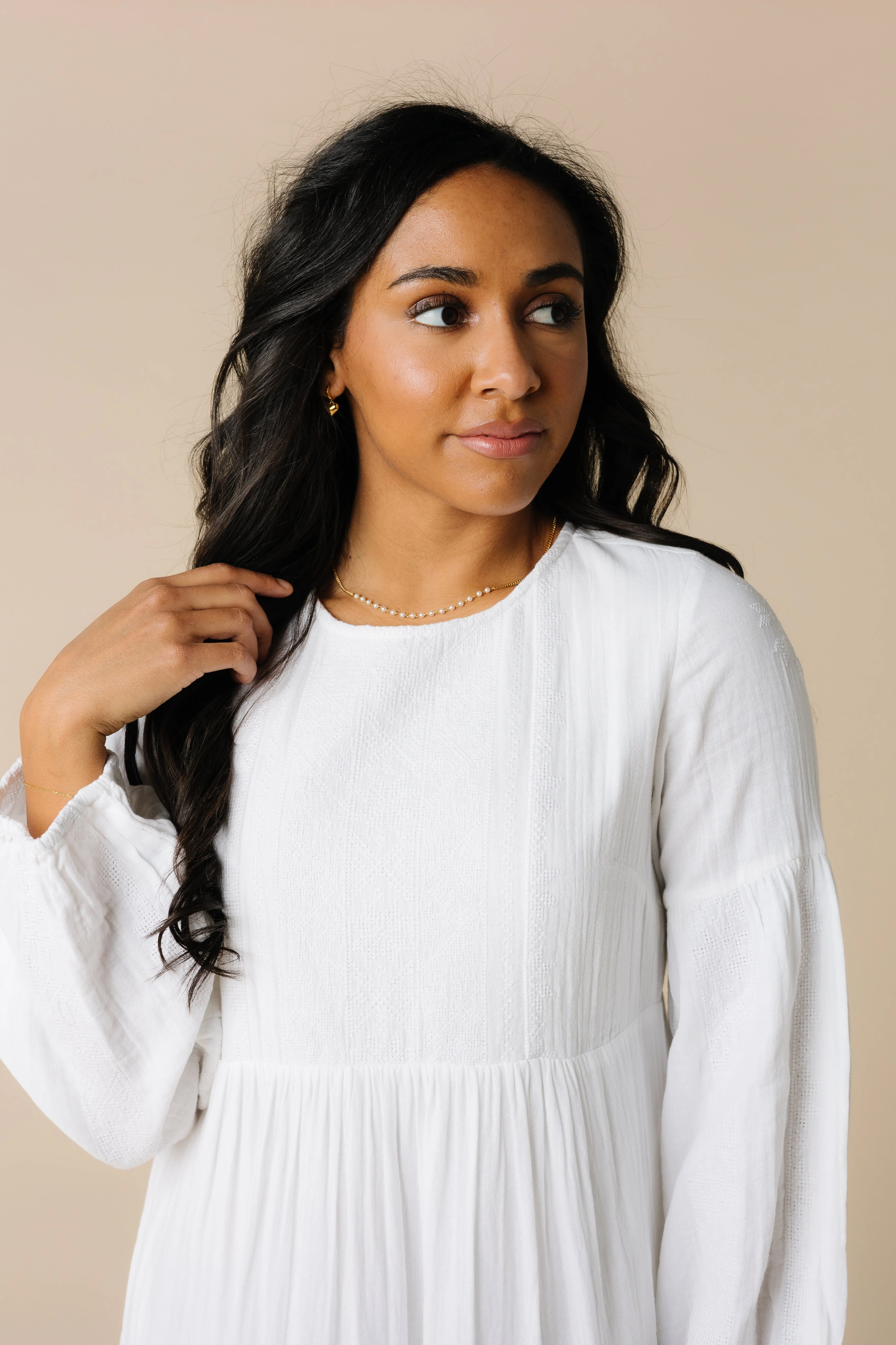 Citrus Miranda Embroidered White Dress - Image 2