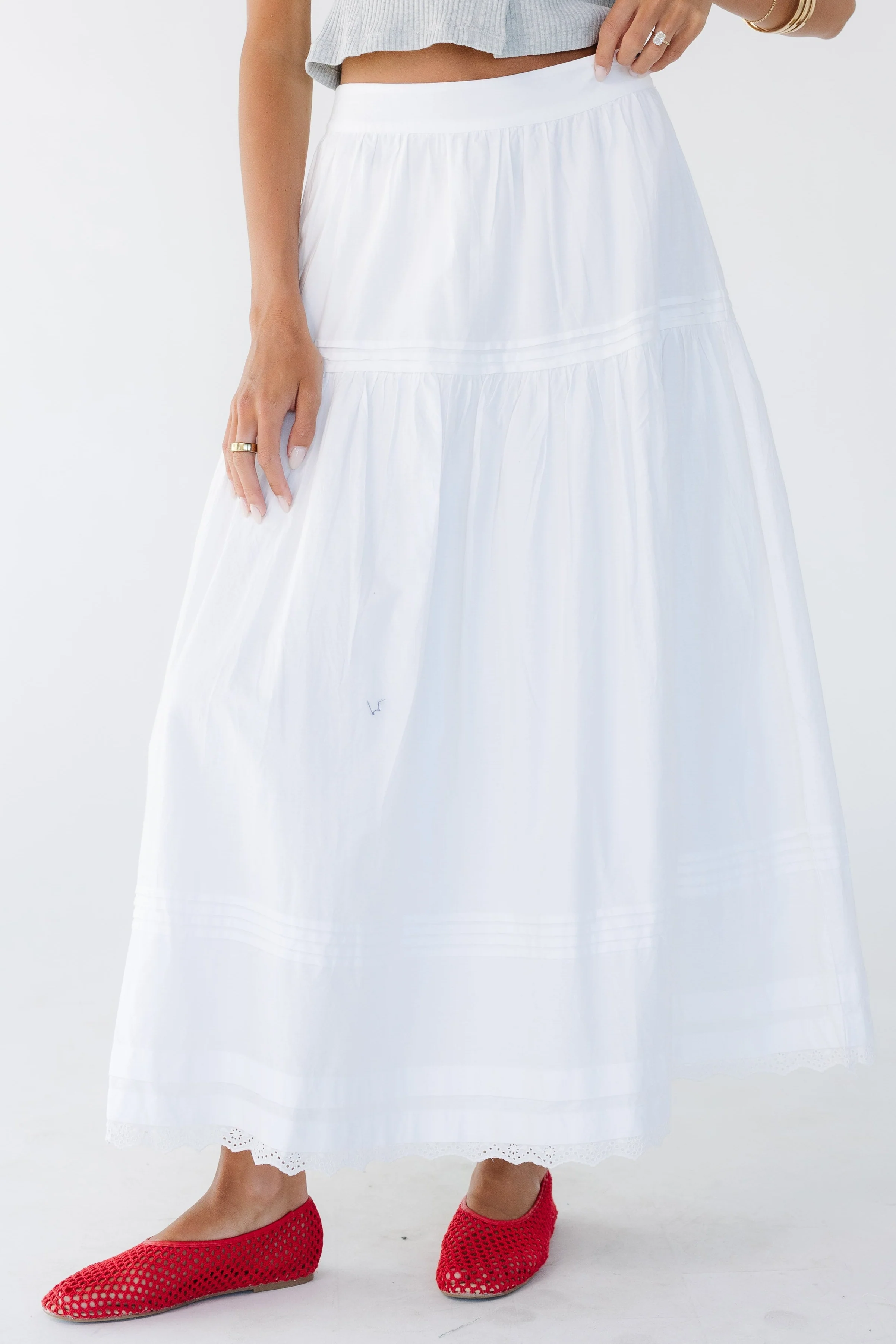 Citrus Poplin Skirt