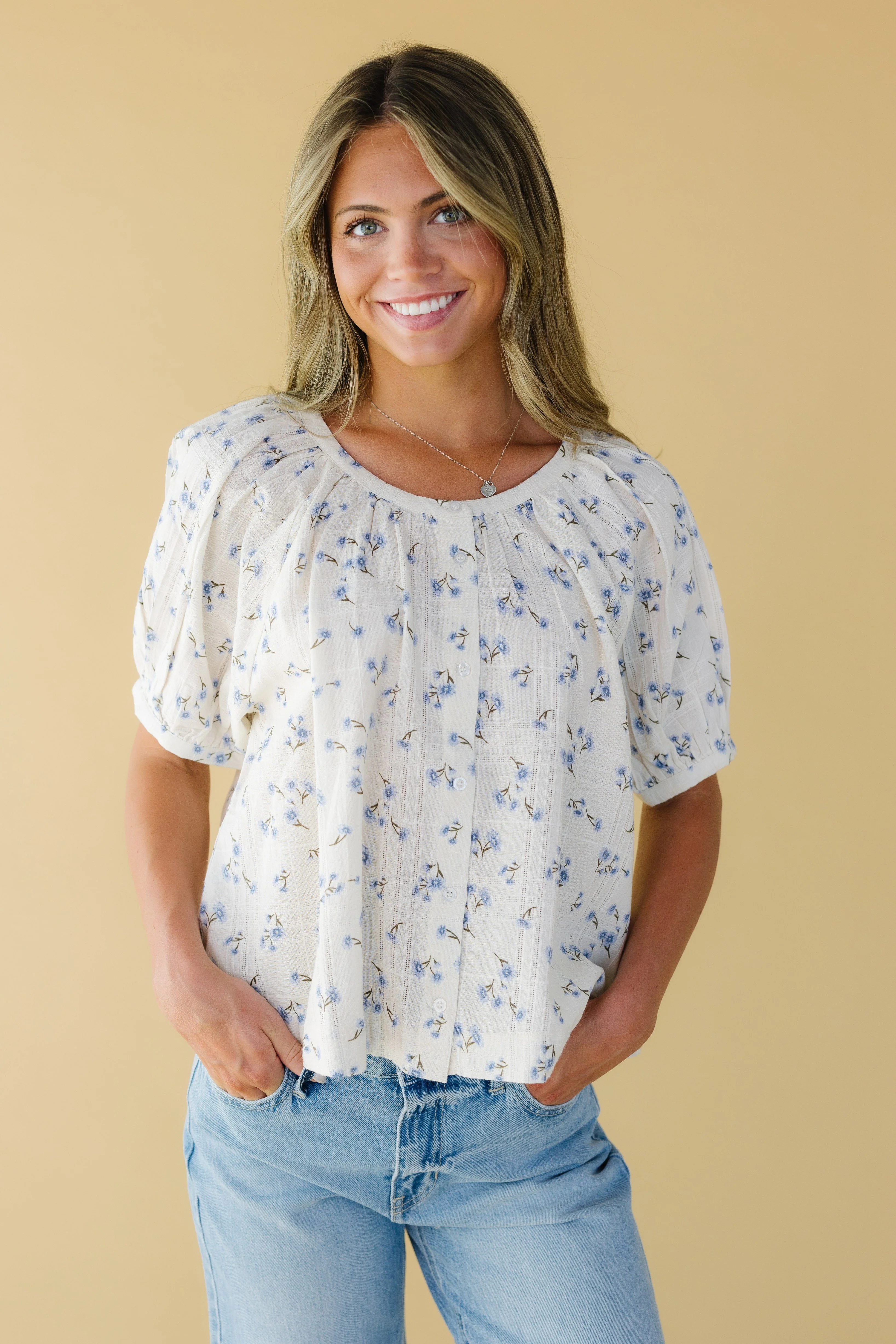 Citrus Southtown Button Top - Image 2