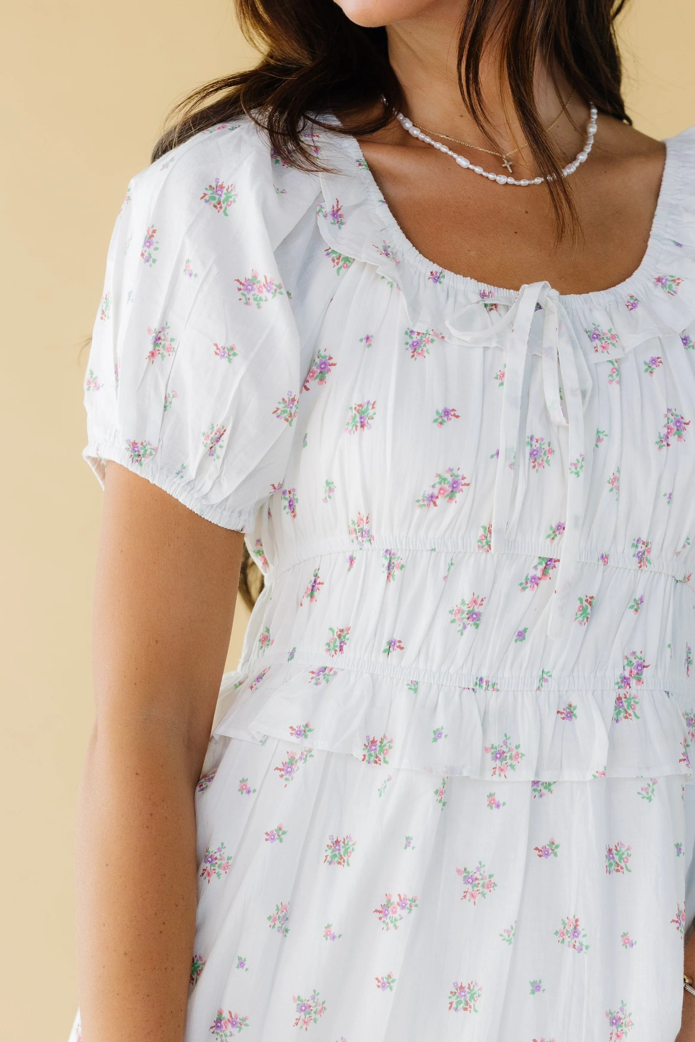 Citrus The Jena Dress -White Print - Image 3