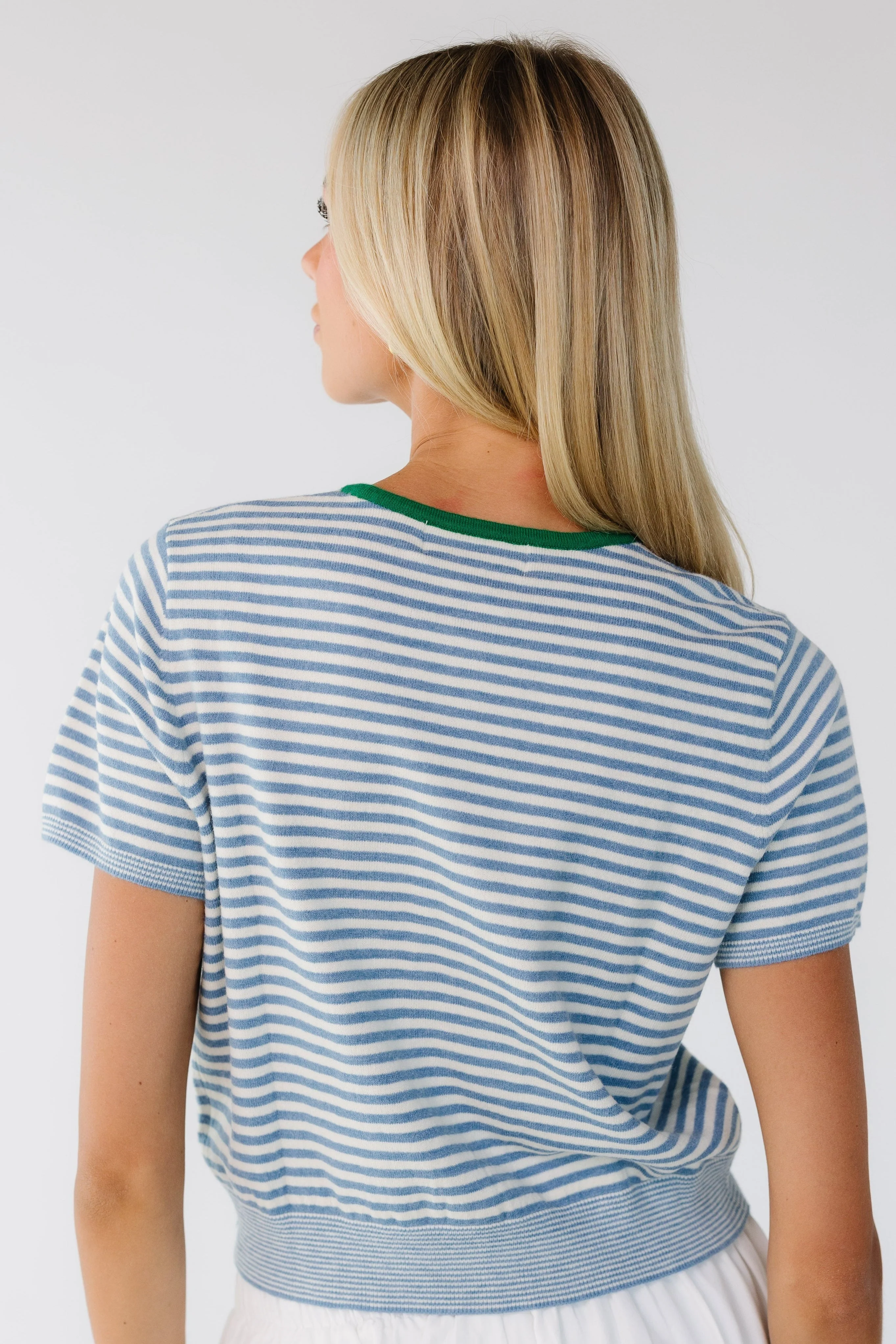 Kassie Button Up Short Sleeve Sweater - Image 5