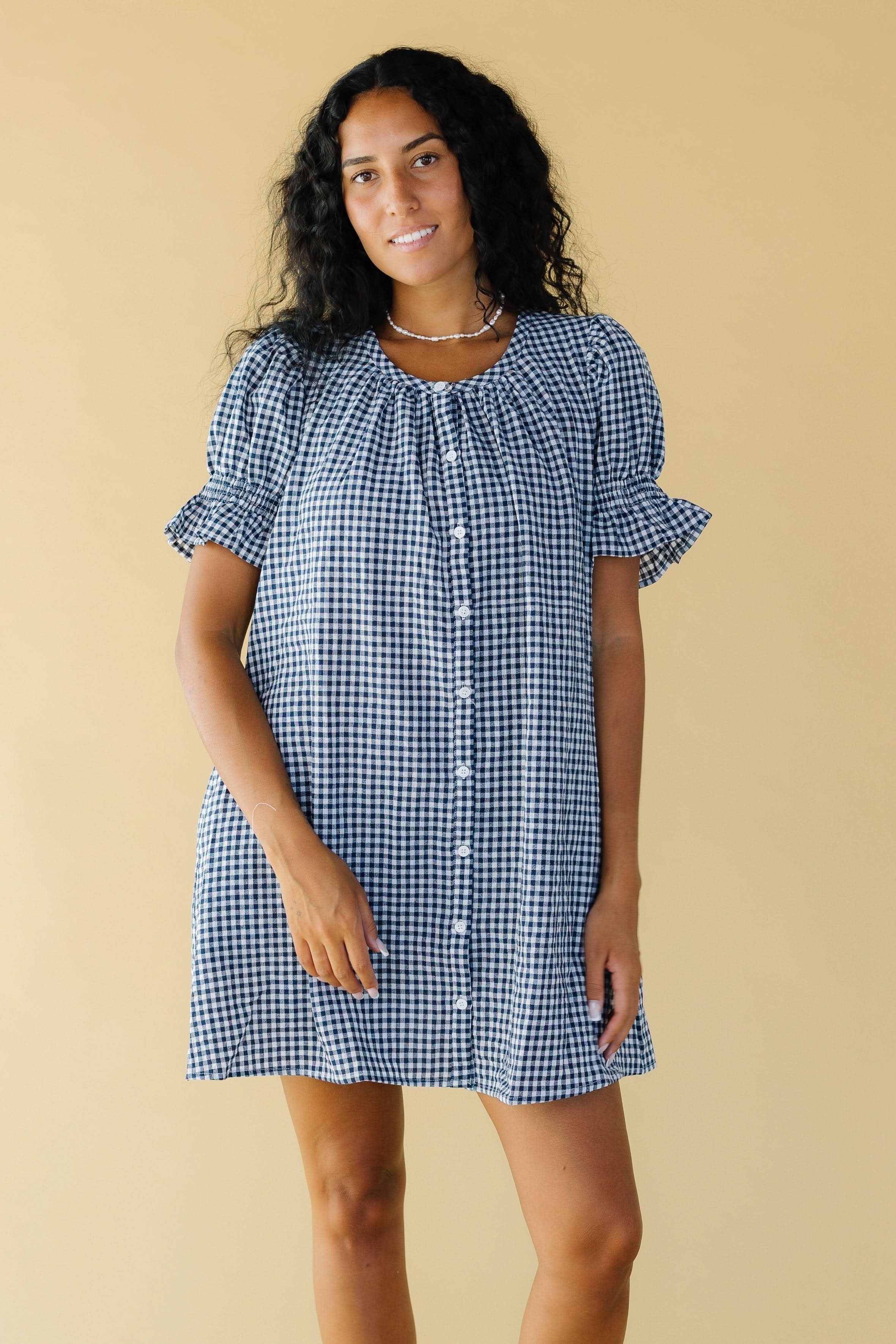 Life of The Party Gingham Dress