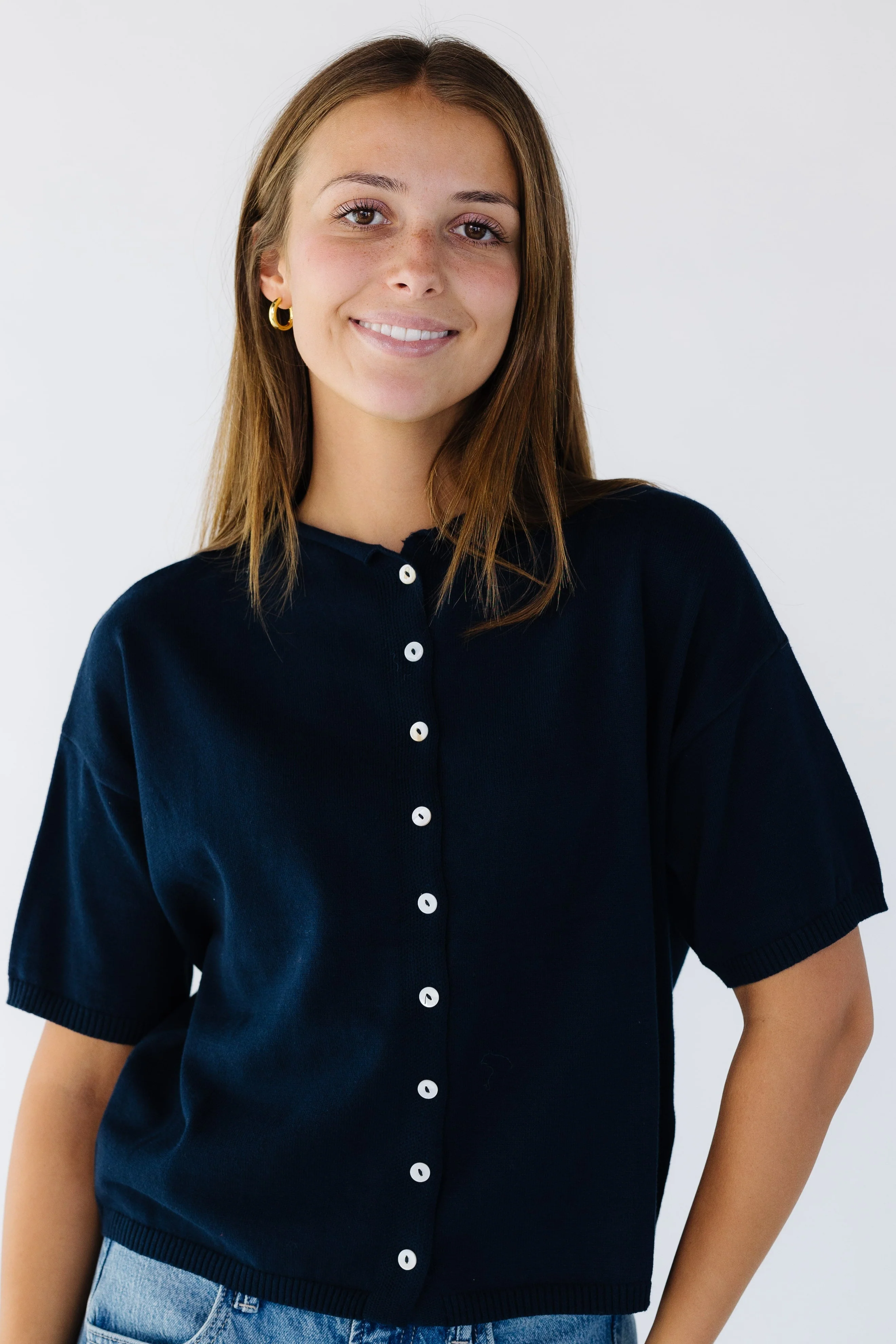 Lucy Short Sleeve Cardigan - Image 6