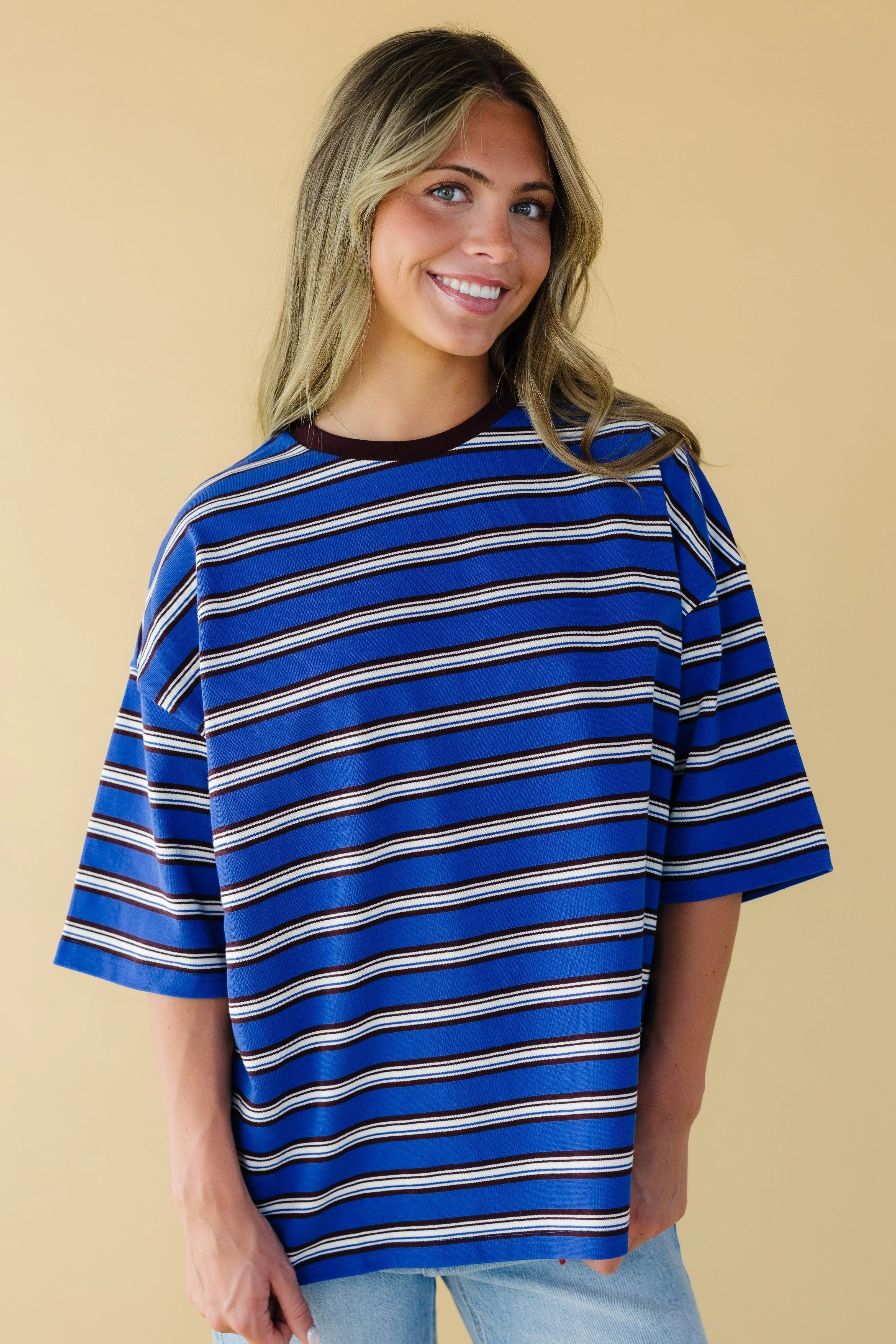 Royalty Oversized Striped Tee - Image 2