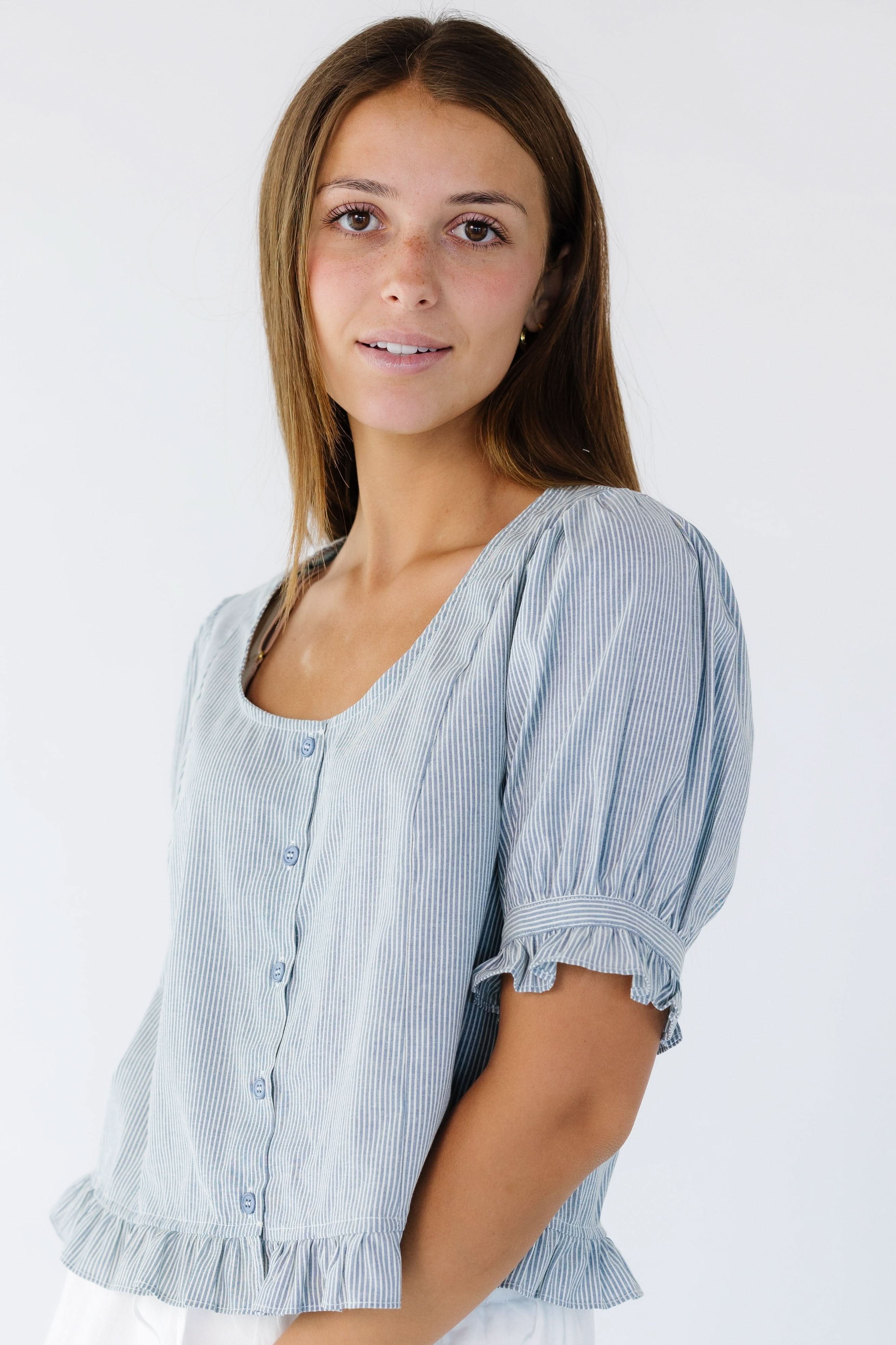 Serina Stripe Top - Image 2